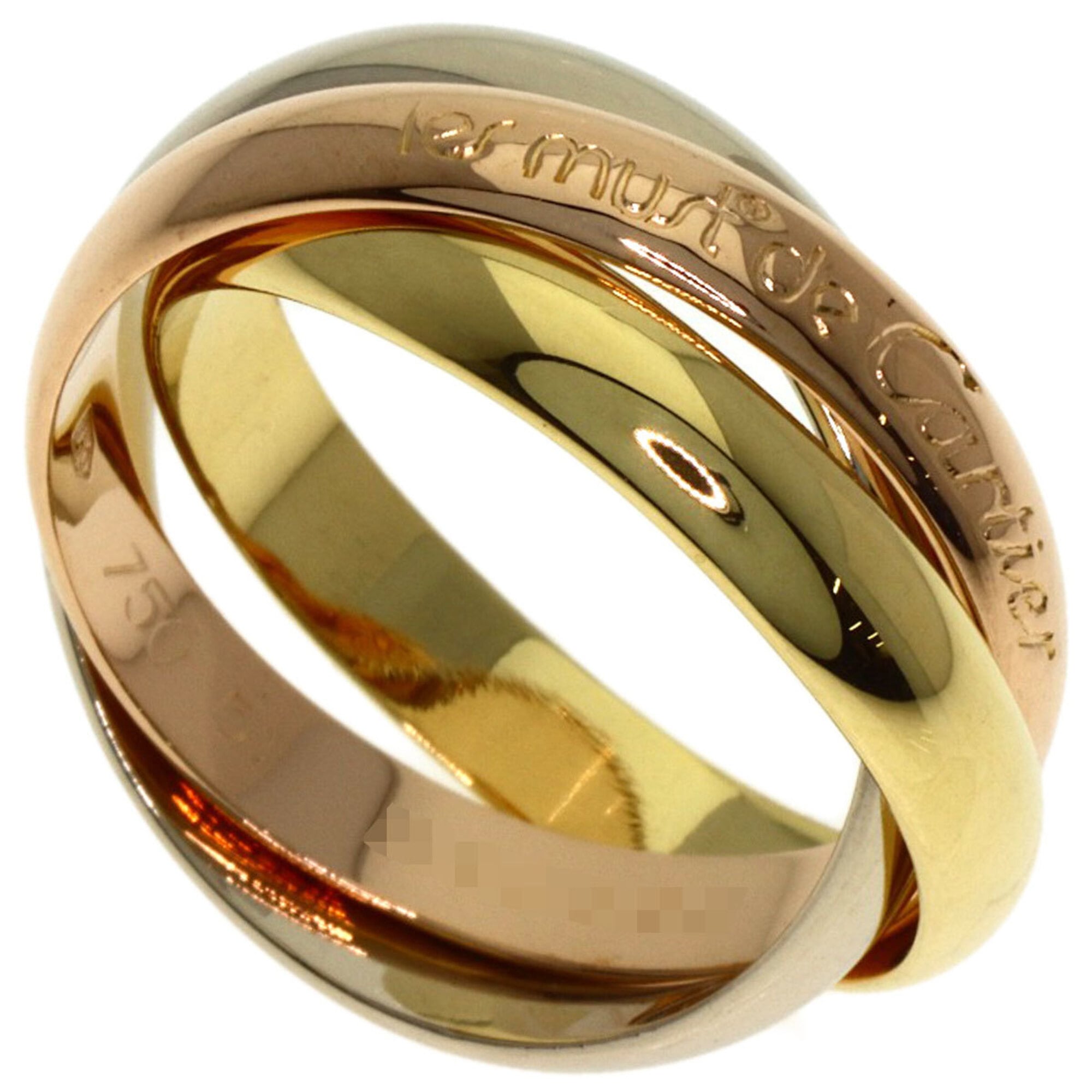 Cartier Trinity Yellow Gold (18K) Pink Gold (18K) White Gold (18K) Band Ring (Pre-Owned)
