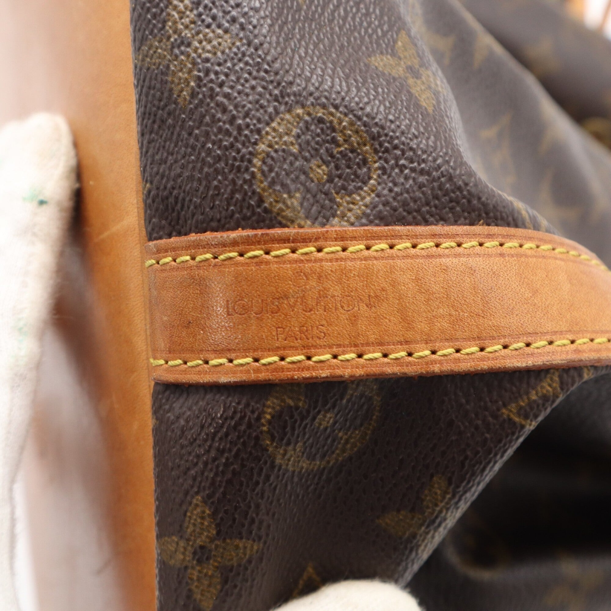 Louis Vuitton Monogram Brown Coated Canvas Leather Handbag (Pre-Owned)
