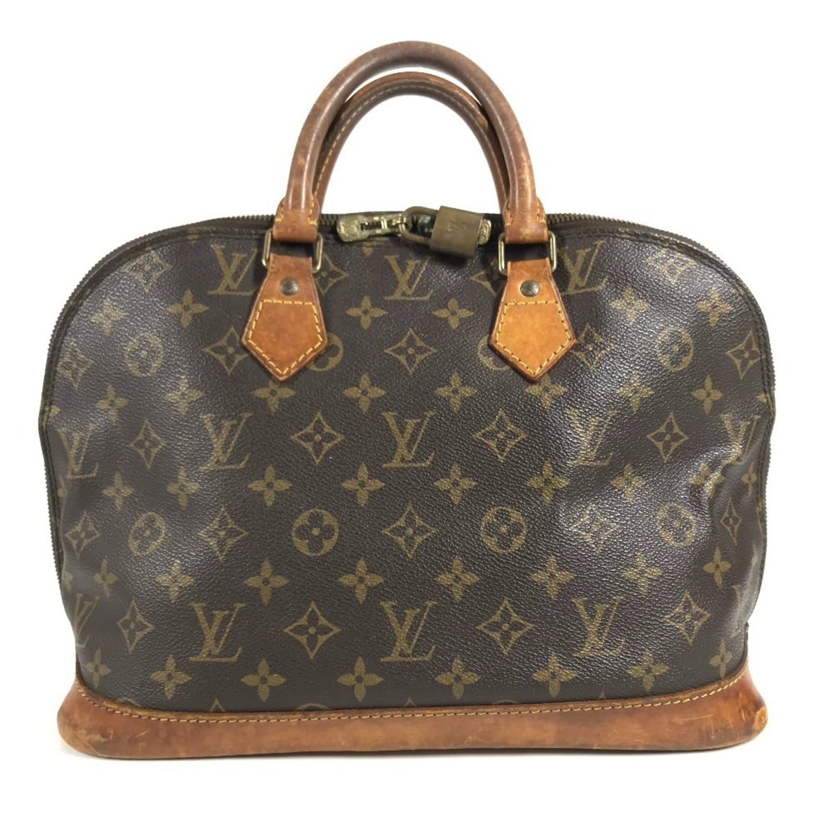 Louis Vuitton Brown Monogram Canvas Handbag Tote Bag (Pre-Owned)