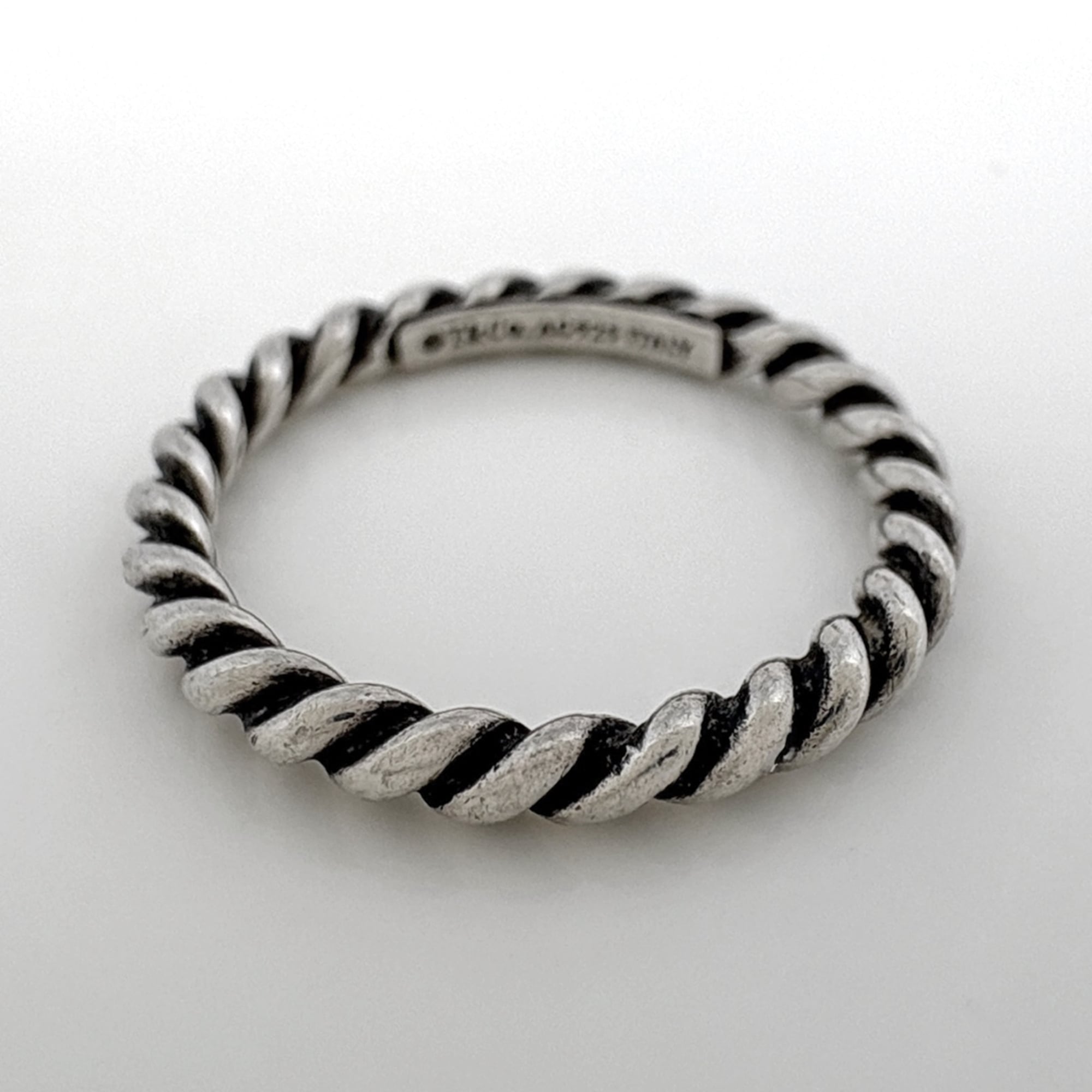 Tiffany Silver Silver 925 Band Ring (Pre-Owned)