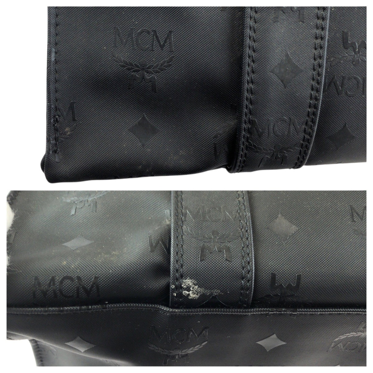 Mcm Black Nylon Shoulder Bag Tote Bag (Pre-Owned)