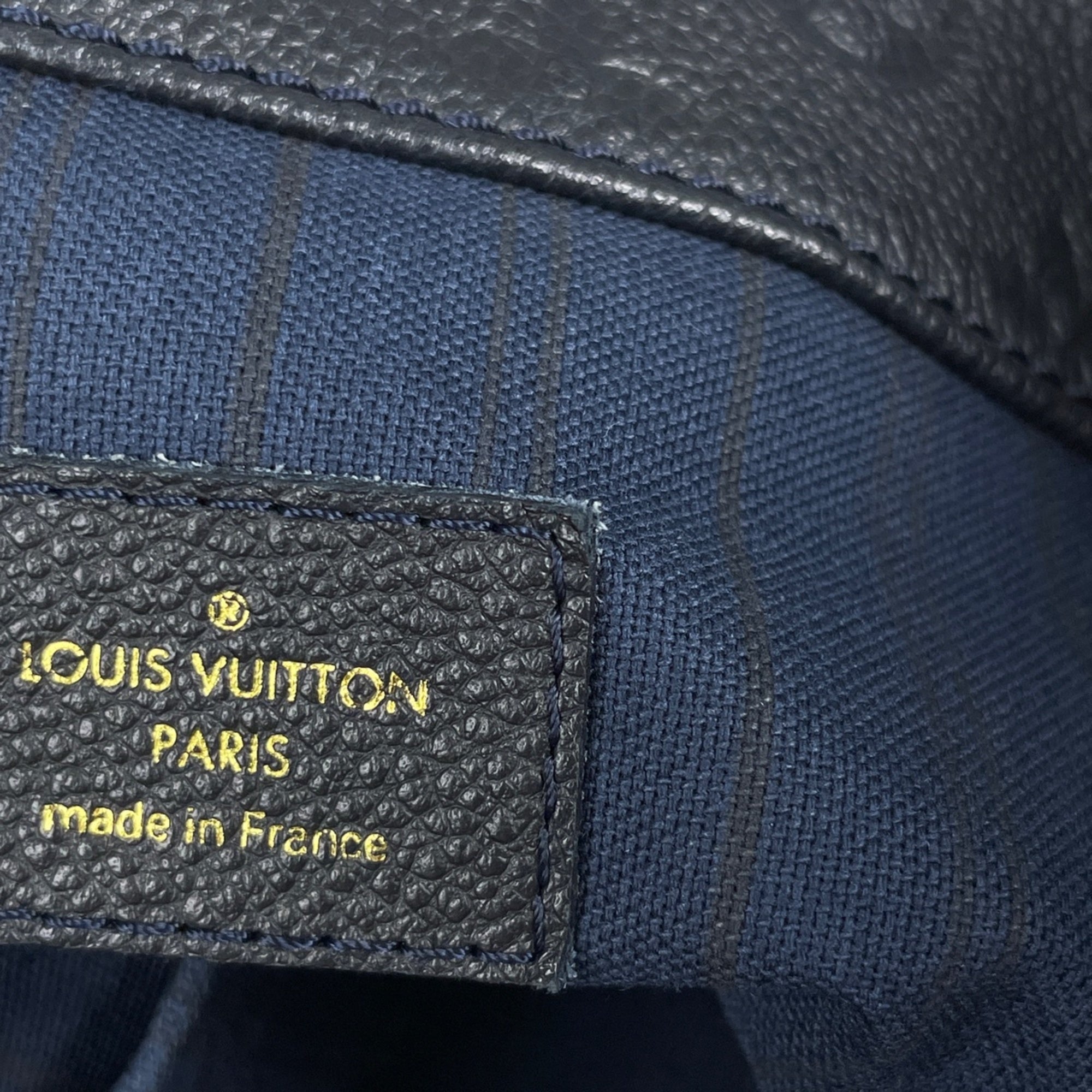 Louis Vuitton Infini Navy Monogram Empreinte Shoulder Bag (Pre-Owned)