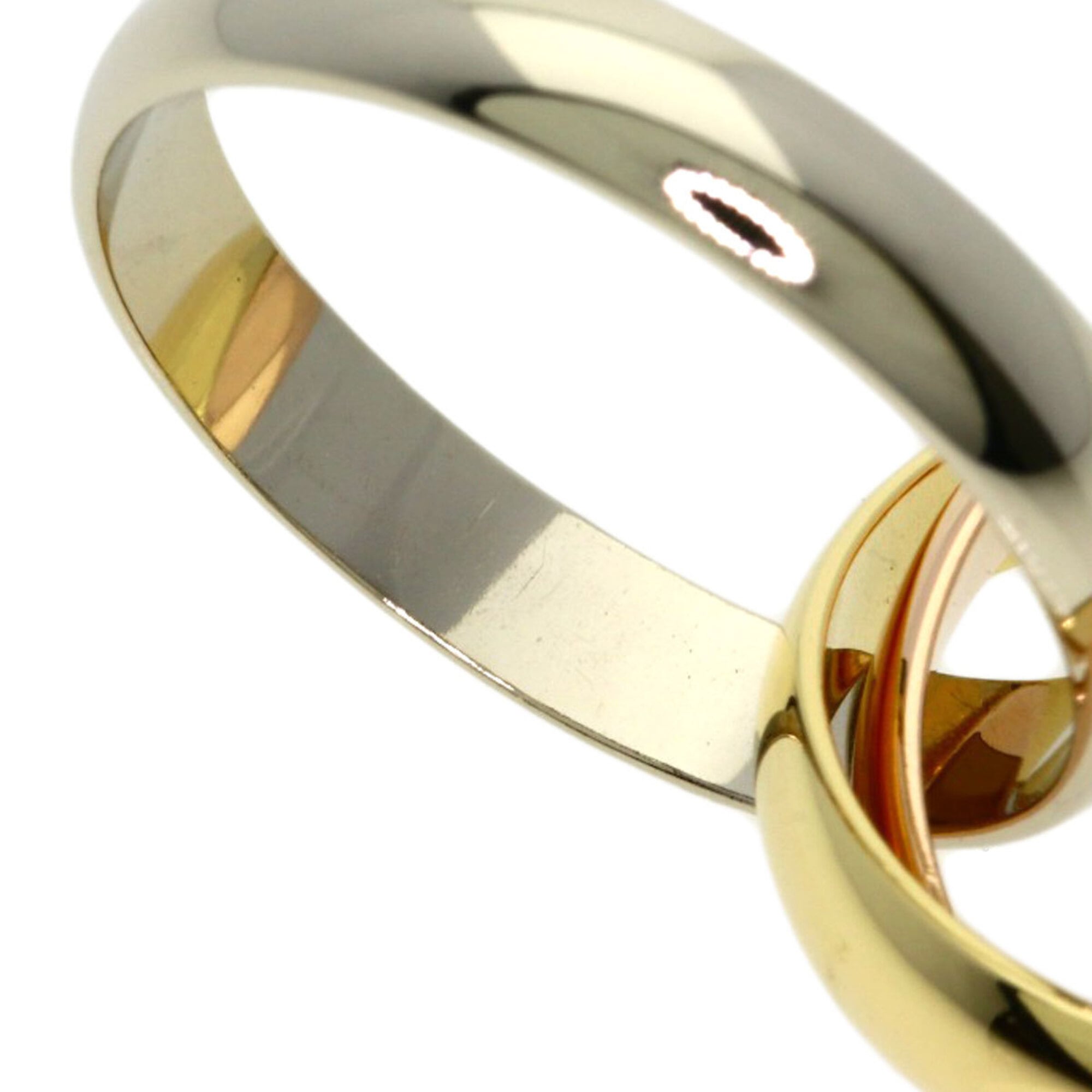 Cartier Yellow Gold (18K) White Gold (18K) Band Ring (Pre-Owned)