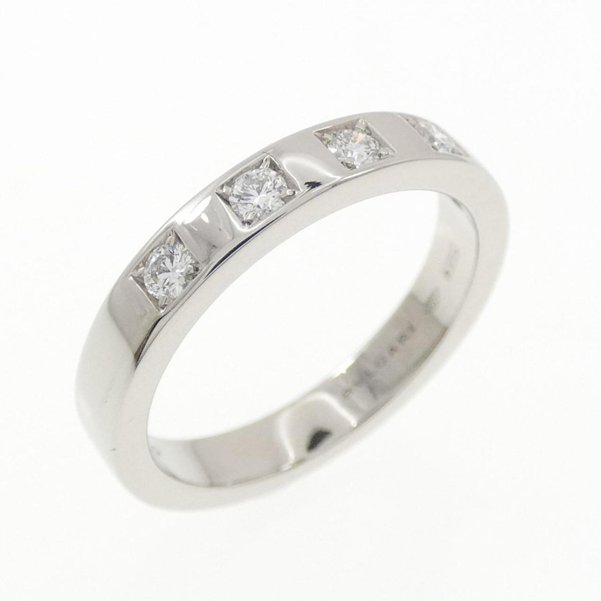 Bvlgari Platinum Platinum 950 Band Ring (Pre-Owned)