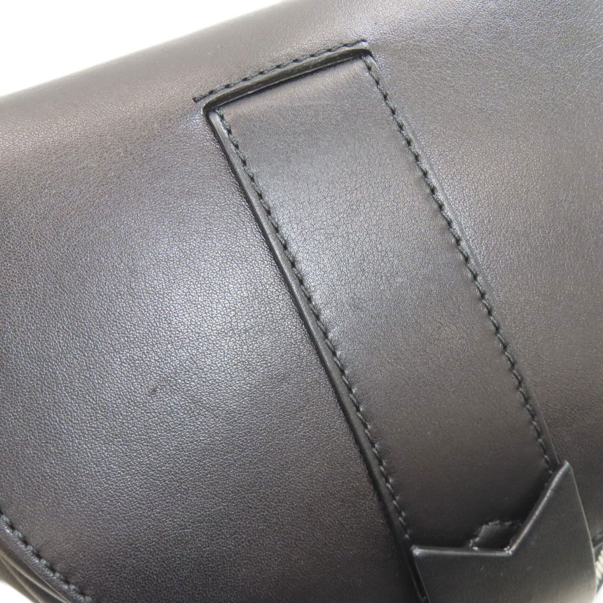Bally Black Leather Backpack (Pre-Owned)