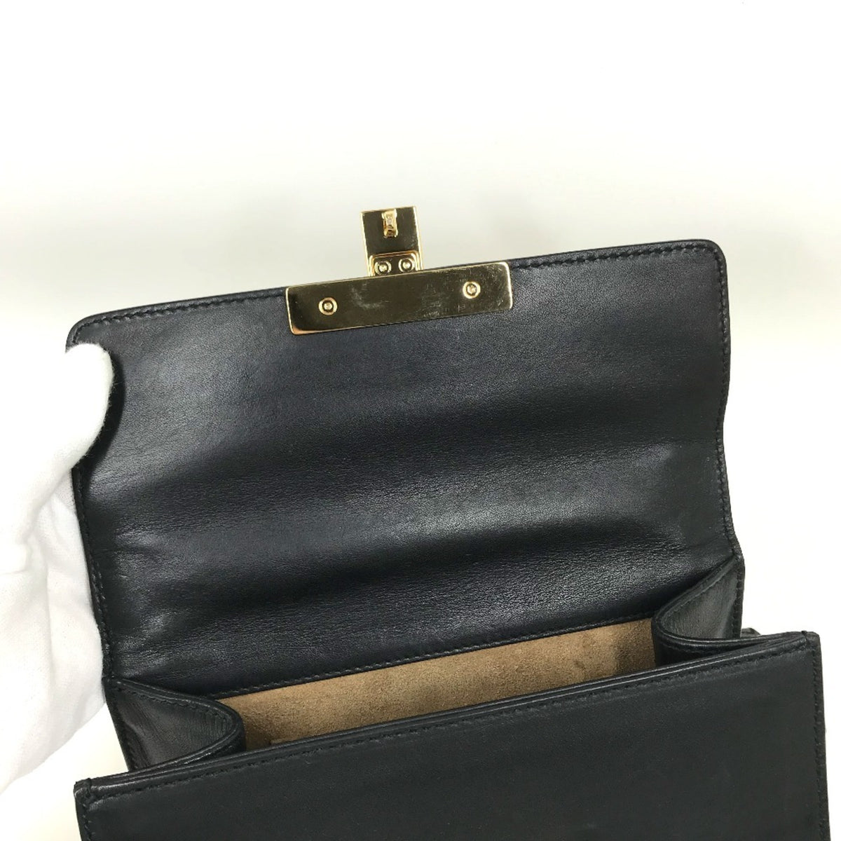 Gucci Black Leather Shoulder Bag (Pre-Owned)
