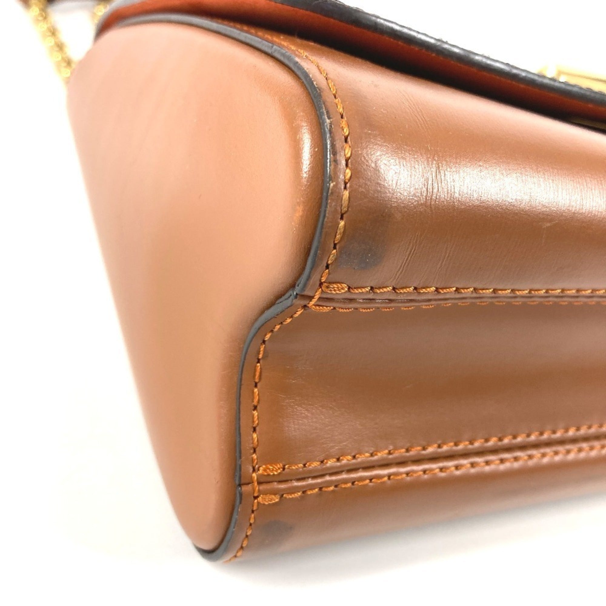 Louis Vuitton Brown Orange Monogram Canvas Shoulder Bag (Pre-Owned)