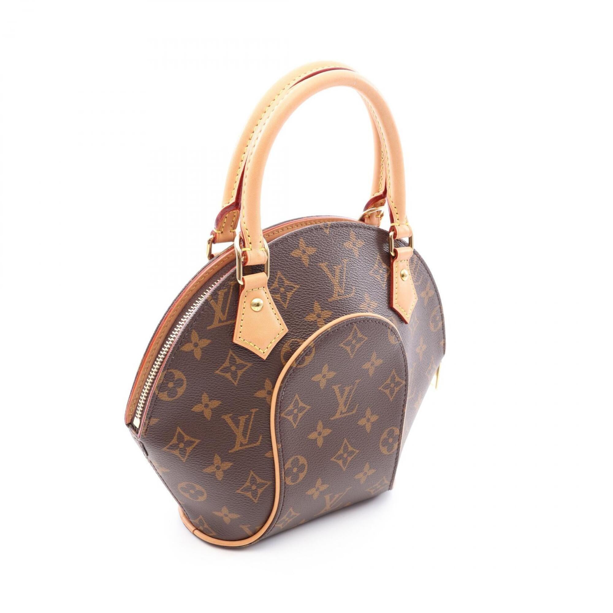 Louis Vuitton Brown Pvc Coated Canvas Leather Handbag (Pre-Owned)