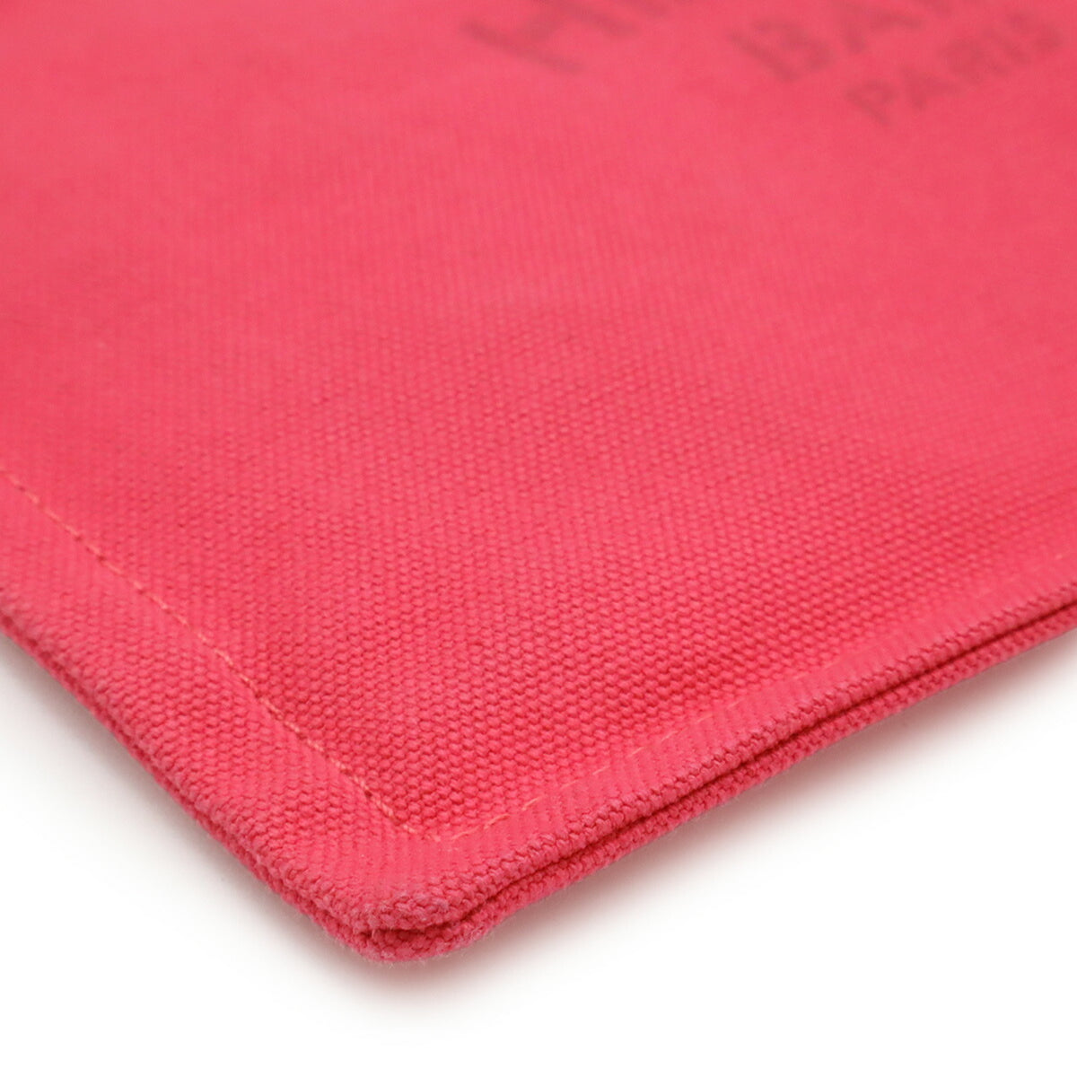 Hermes Pink Canvas Leather Pouch (Pre-Owned)