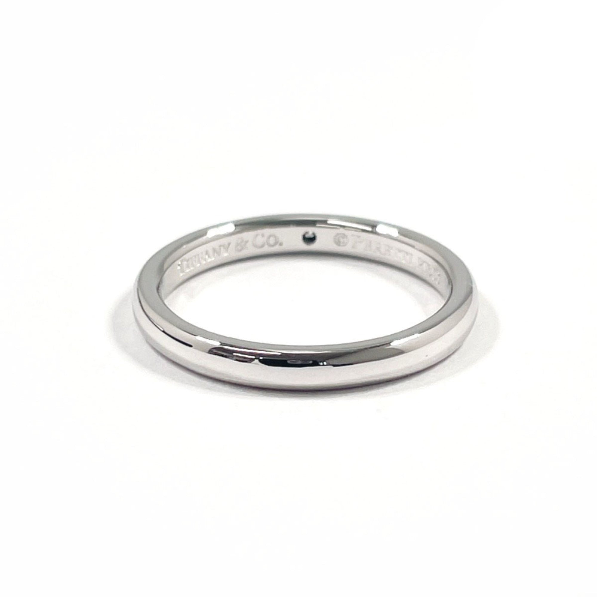 Tiffany Silver Platinum 950 Band Ring (Pre-Owned)