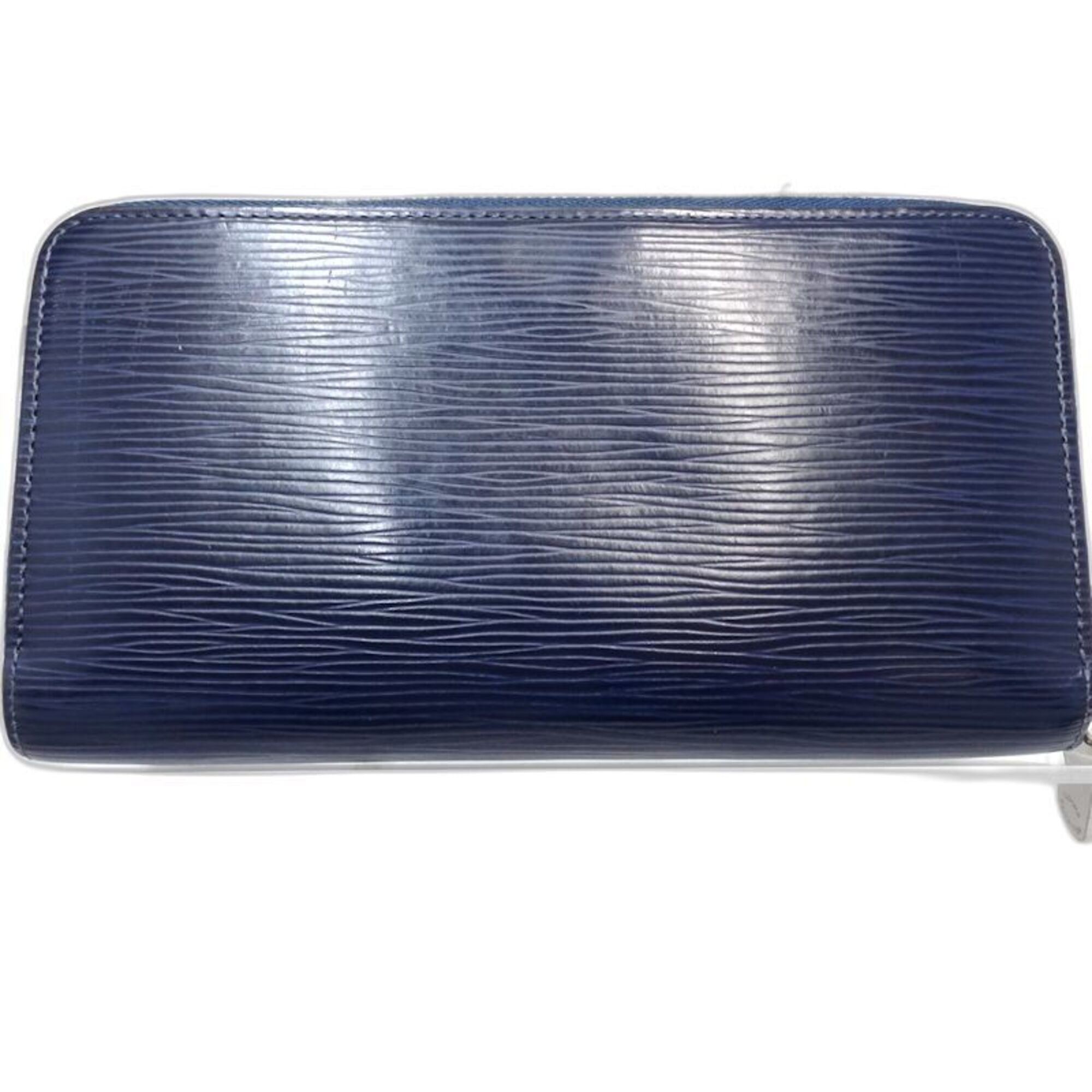 Louis Vuitton Blue Indigo Leather Long Wallet (Bi-Fold) (Pre-Owned)