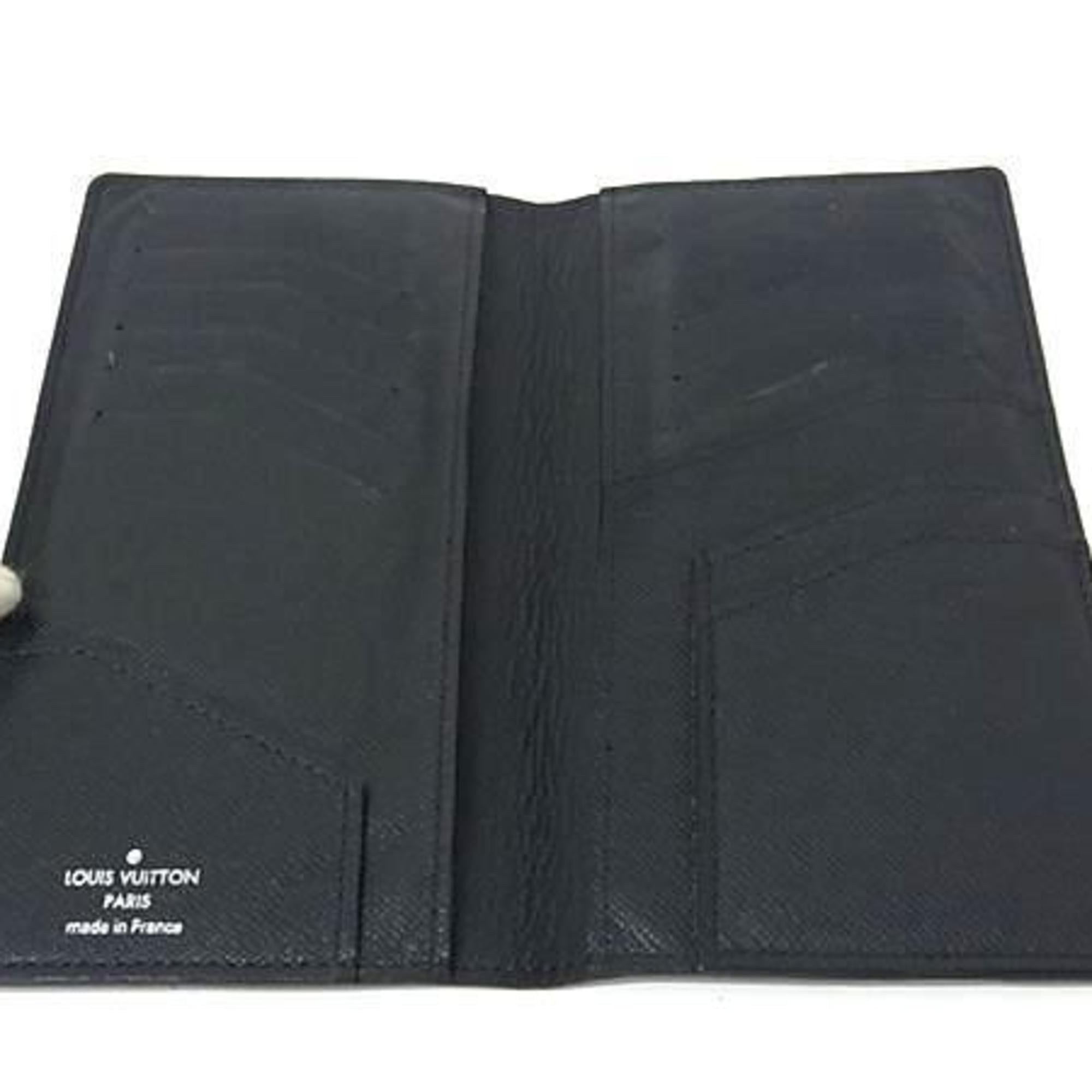 Louis Vuitton Dark Navy Taiga Leather Long Wallet (Bi-Fold) (Pre-Owned)
