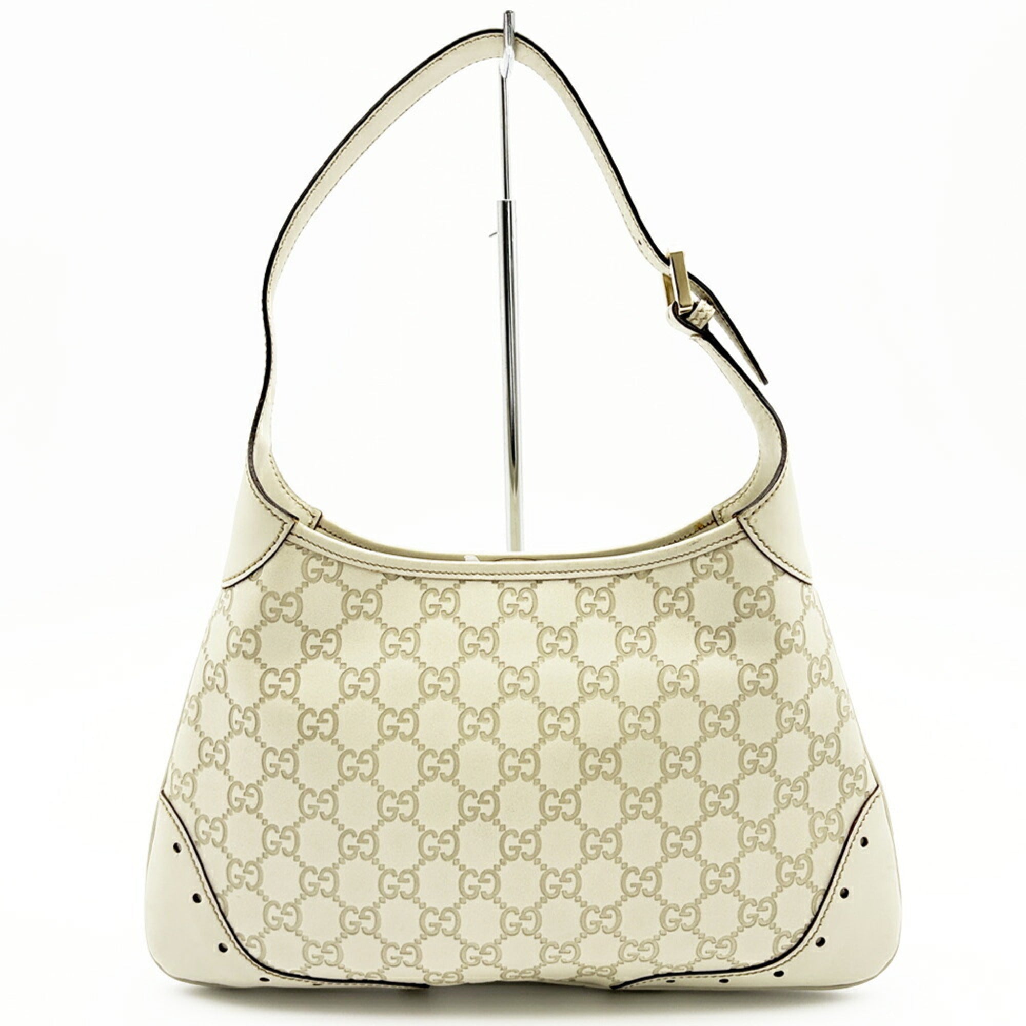 Gucci Ivory Leather Shoulder Bag (Pre-Owned)