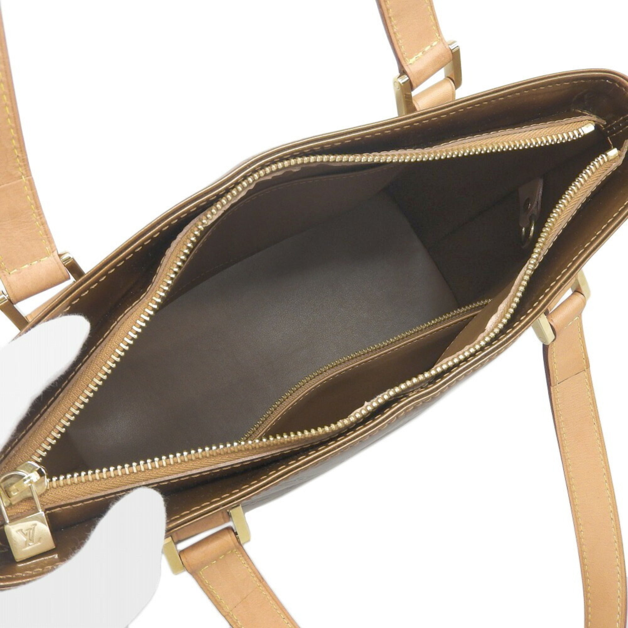 Louis Vuitton Bronze Leather Shoulder Bag Tote Bag (Pre-Owned)