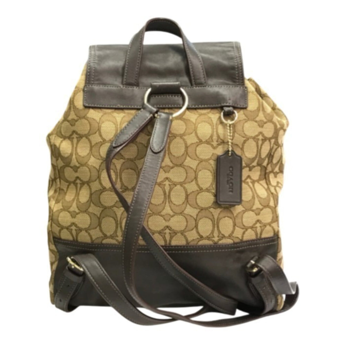 Coach Beige Brown Khaki Backpack (Pre-Owned)