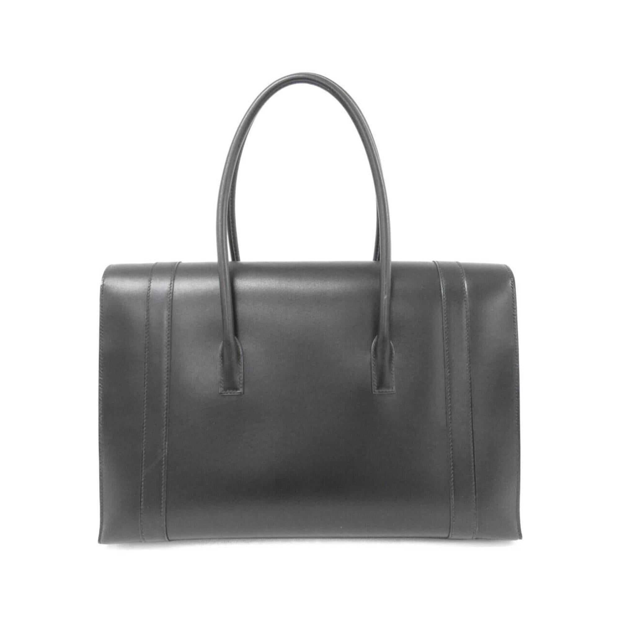 Hermes Black Box Calf Leather Handbag (Pre-Owned)