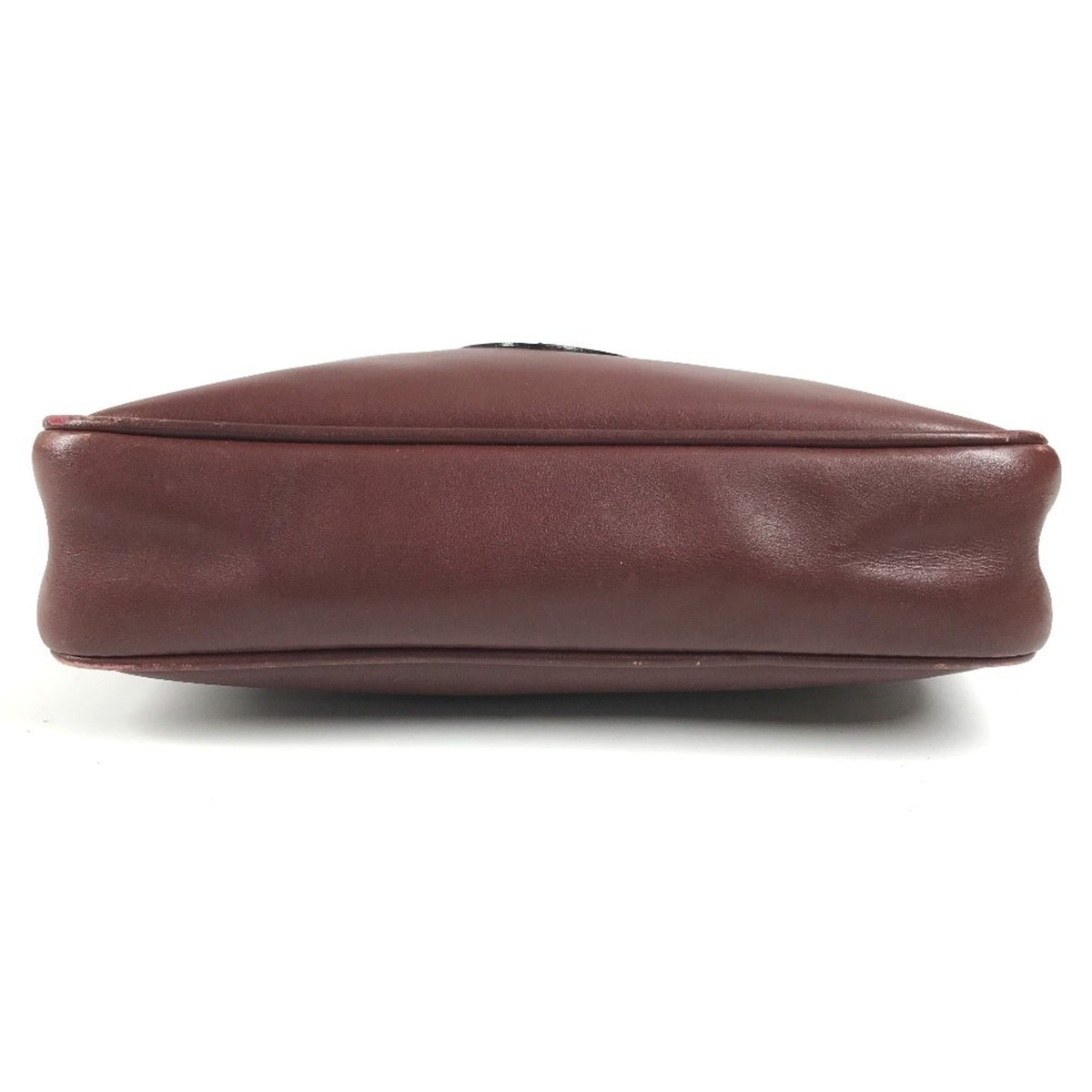 Cartier Wine Red Leather Shoulder Bag (Pre-Owned)