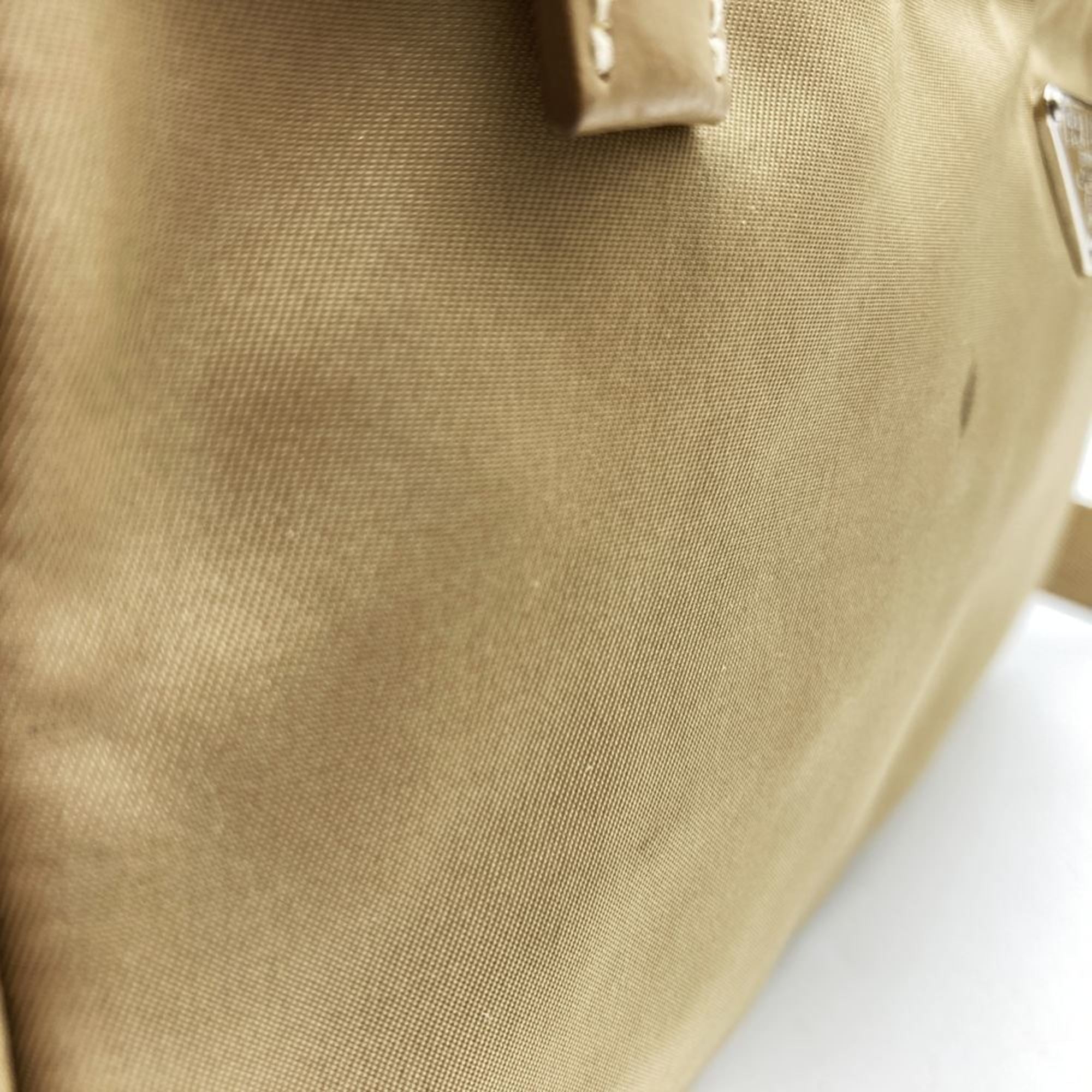 Prada Beige Nylon Shoulder Bag (Pre-Owned)