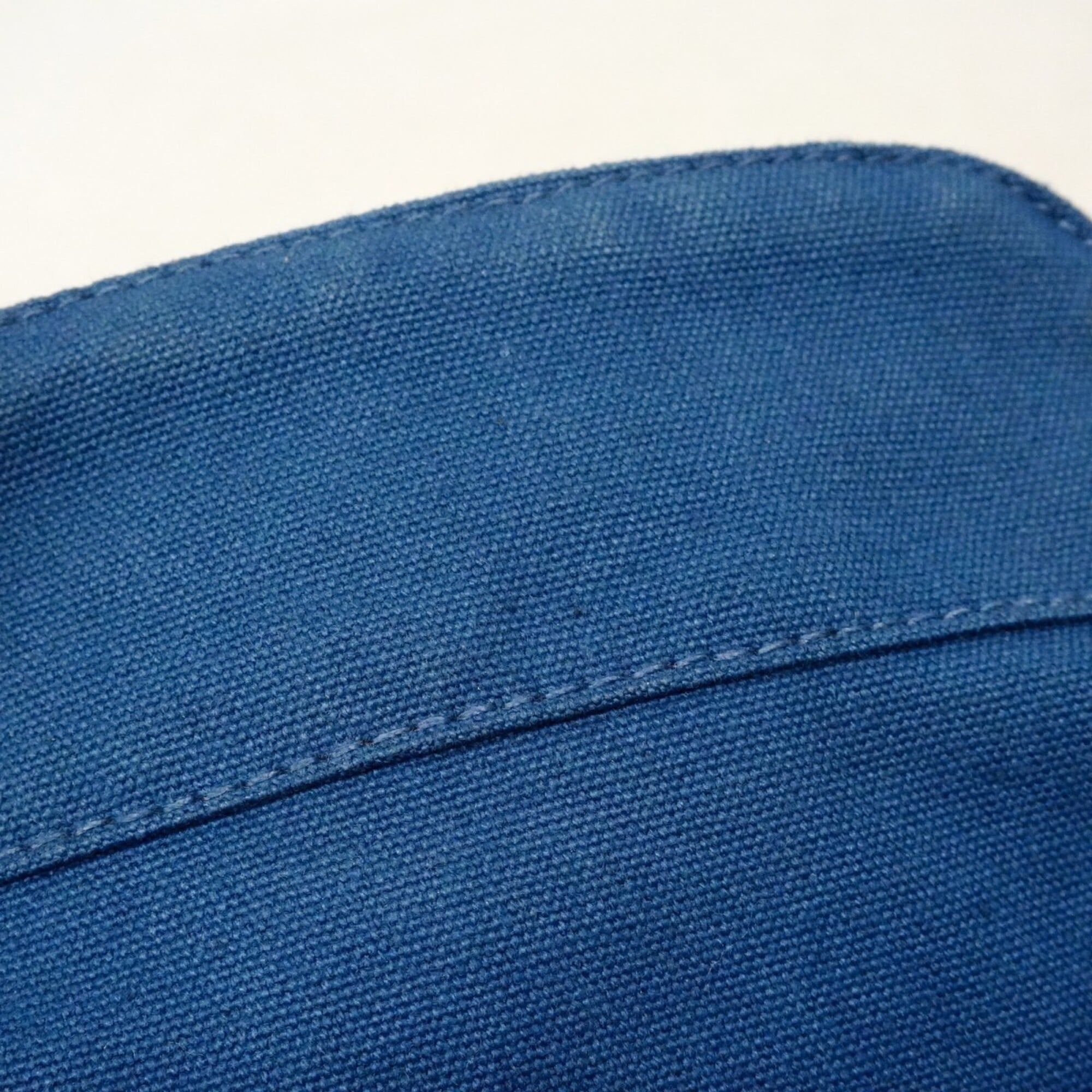 Hermes Blue Canvas Pouch (Pre-Owned)