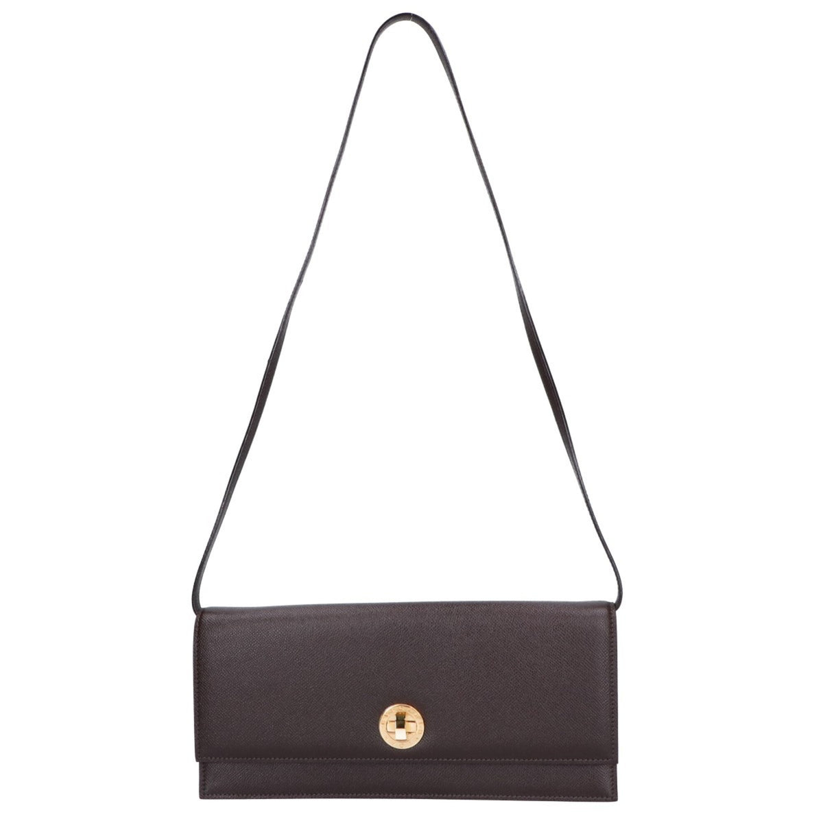 Bvlgari Dark Brown Leather Shoulder Bag (Pre-Owned)