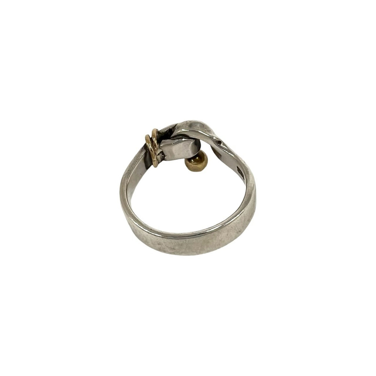 Tiffany Gold Silver Yellow Gold (18K) Silver 925 Band Ring (Pre-Owned)
