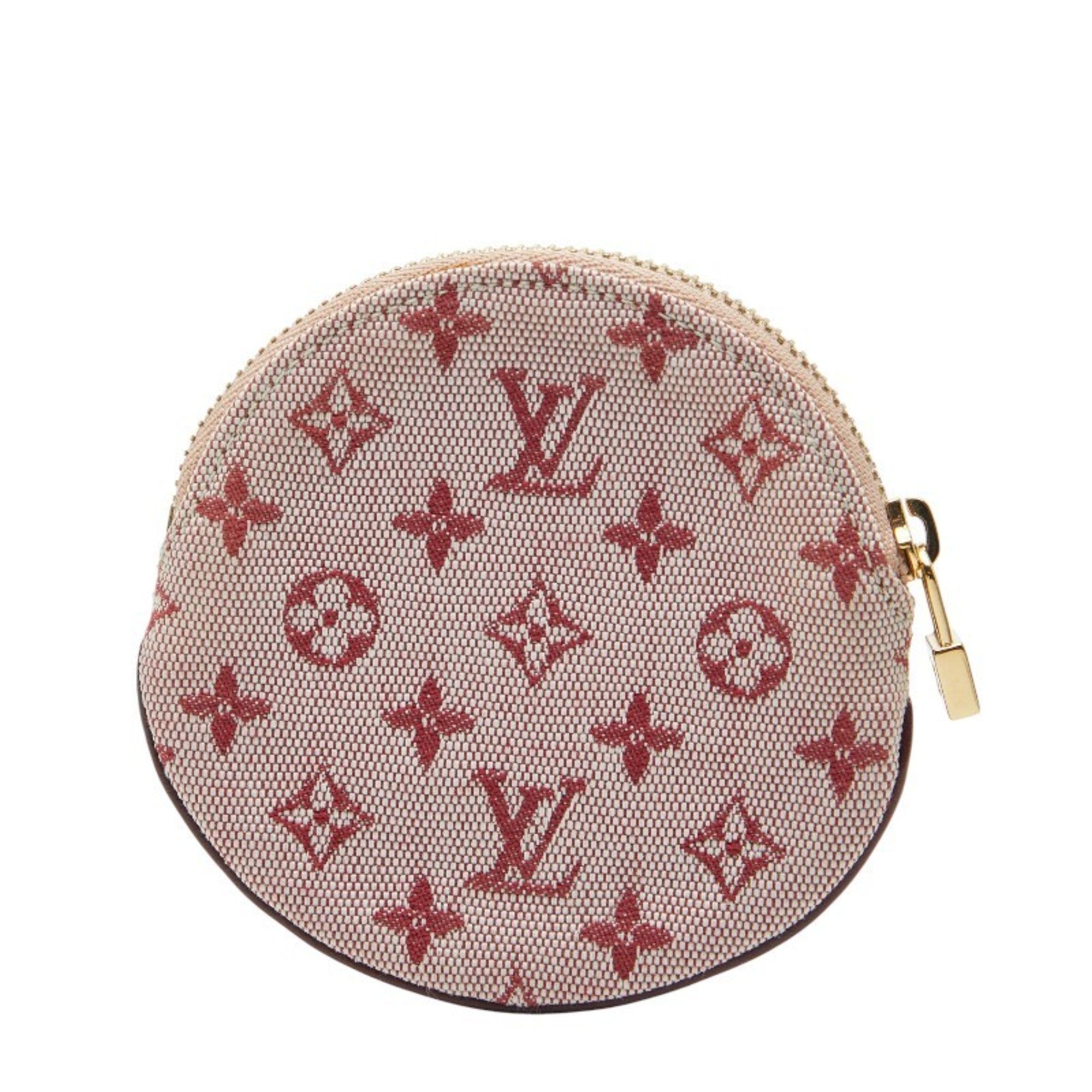 Louis Vuitton Cerise Red Color Canvas Leather Coin Purse/Coin Case (Pre-Owned)