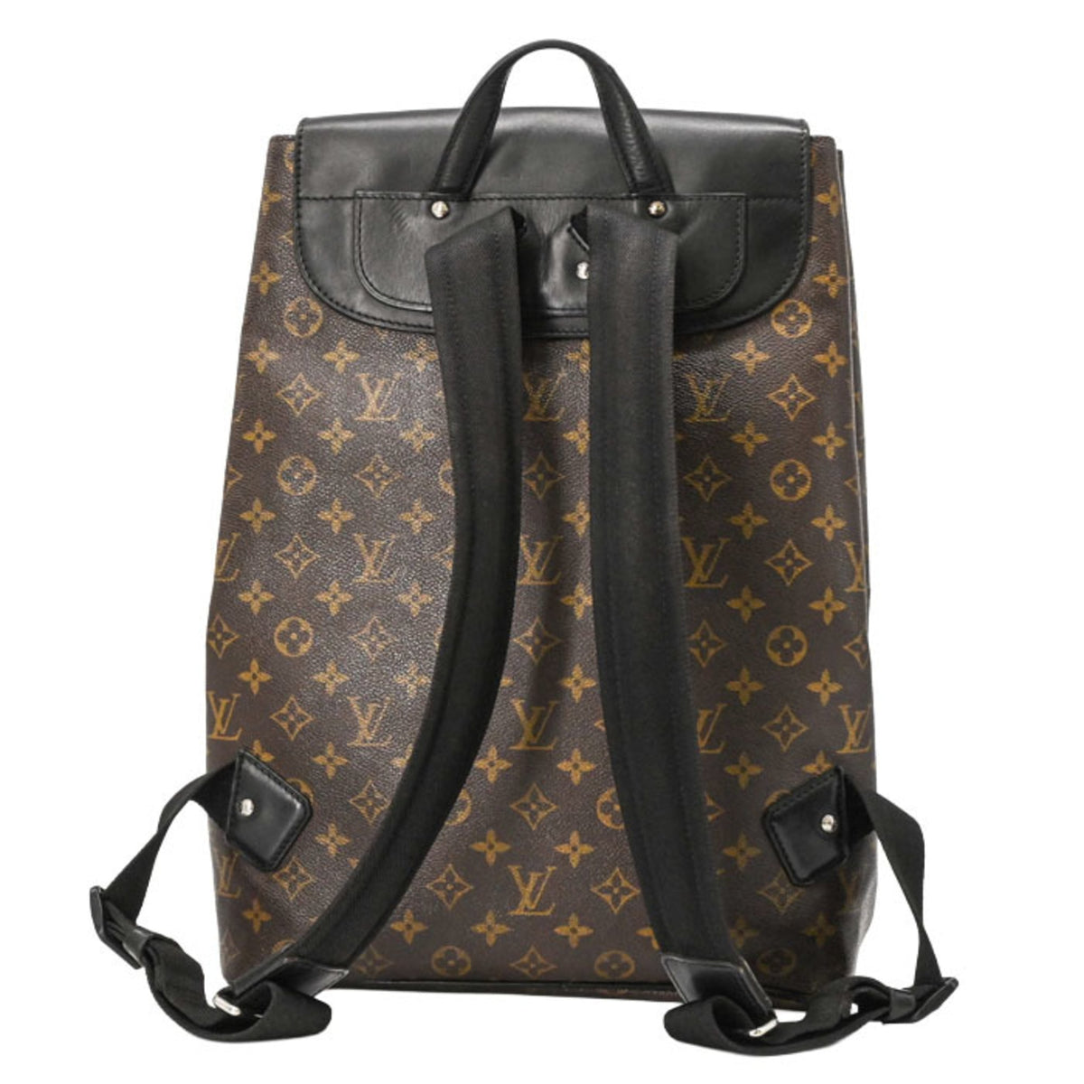Louis Vuitton Black Brown Monogram Macassar Backpack (Pre-Owned)