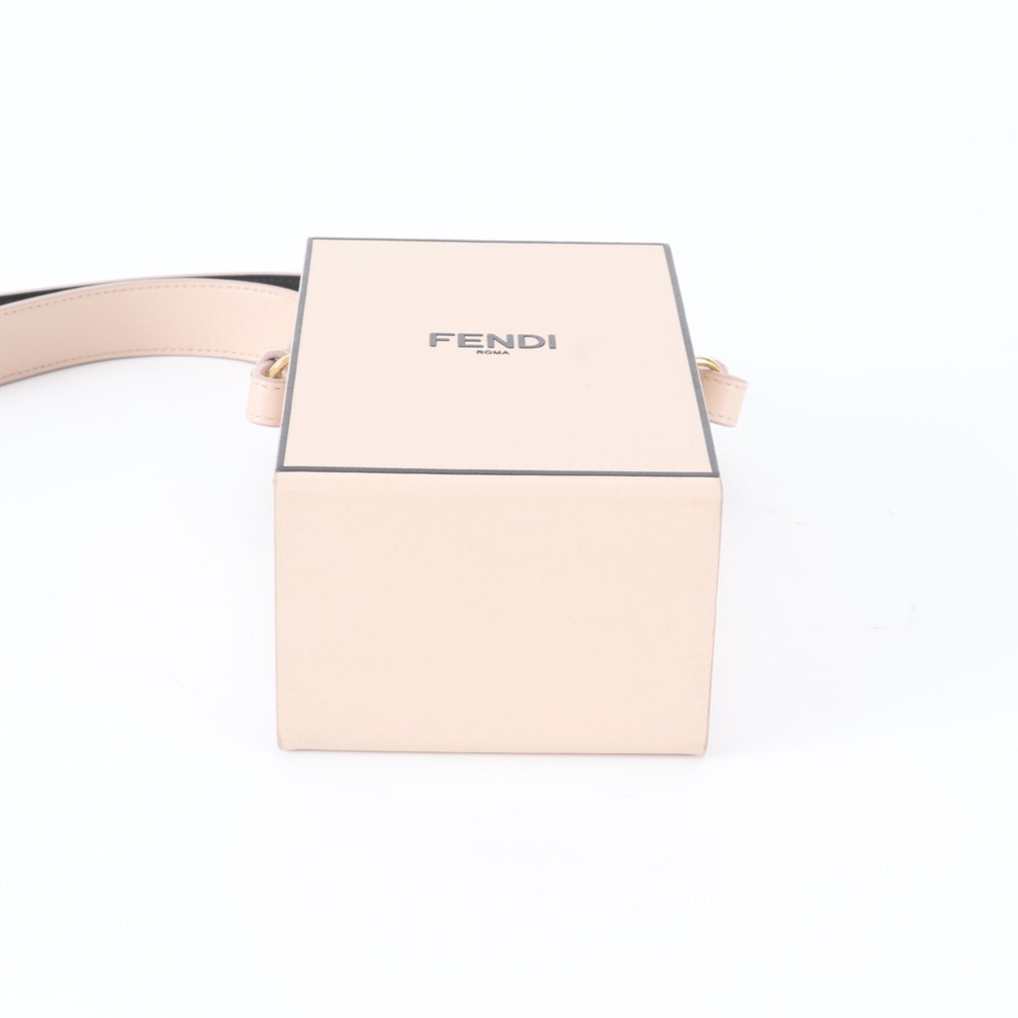 Fendi Black Pink Leather Shoulder Bag (Pre-Owned)