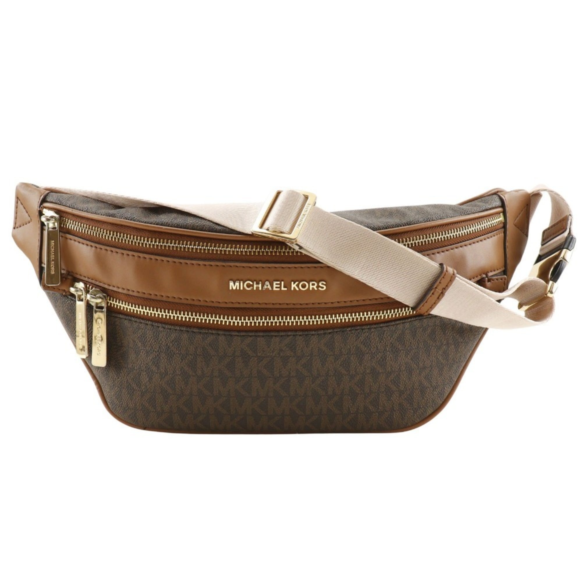 Michael Kors Brown Pvc Sling Bag (Pre-Owned)