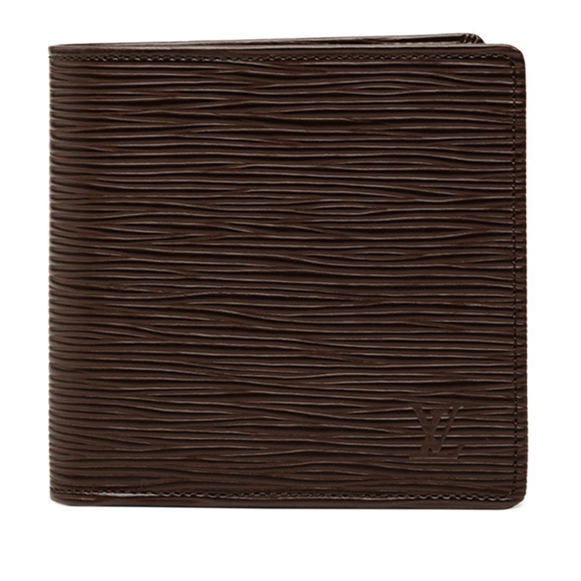 Louis Vuitton Brown Leather Wallet (Bi-Fold) (Pre-Owned)