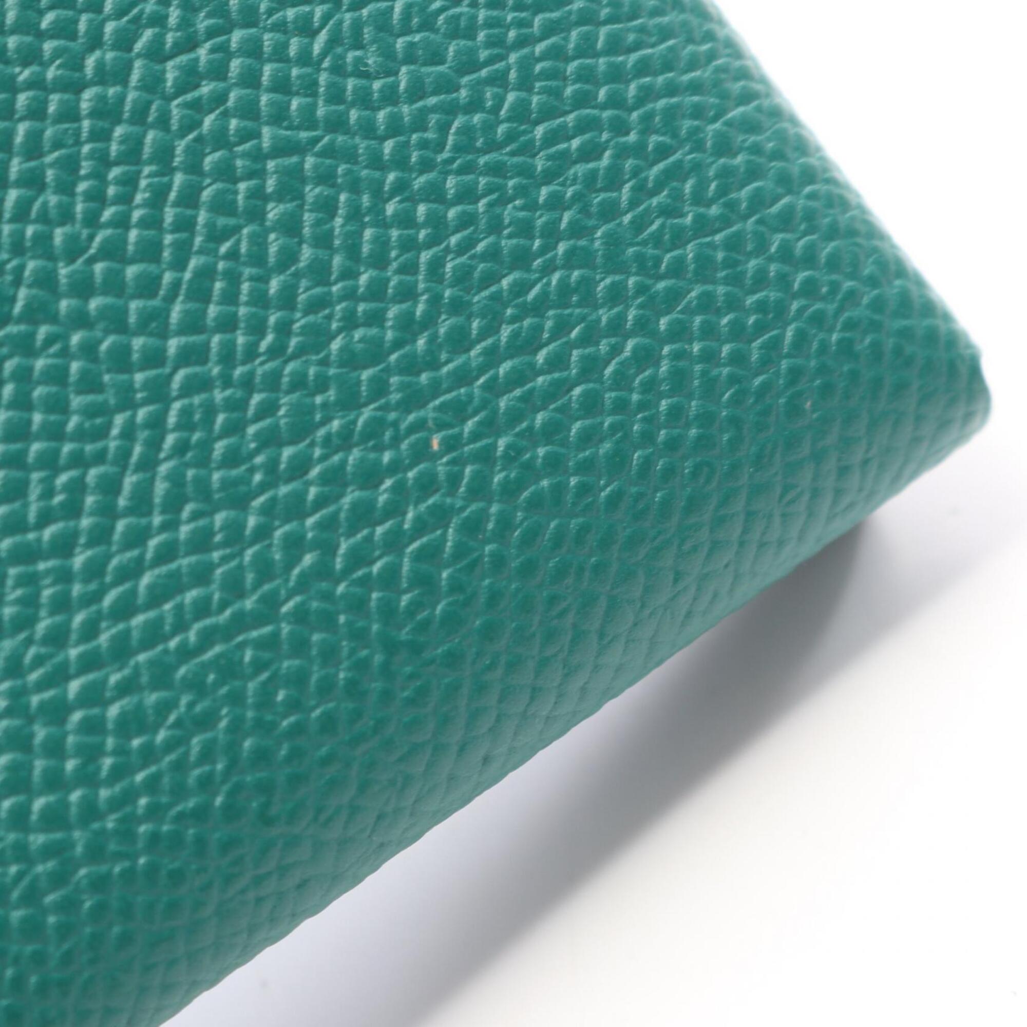 Hermes Green Epsom Leather Coin Purse/Coin Case (Pre-Owned)