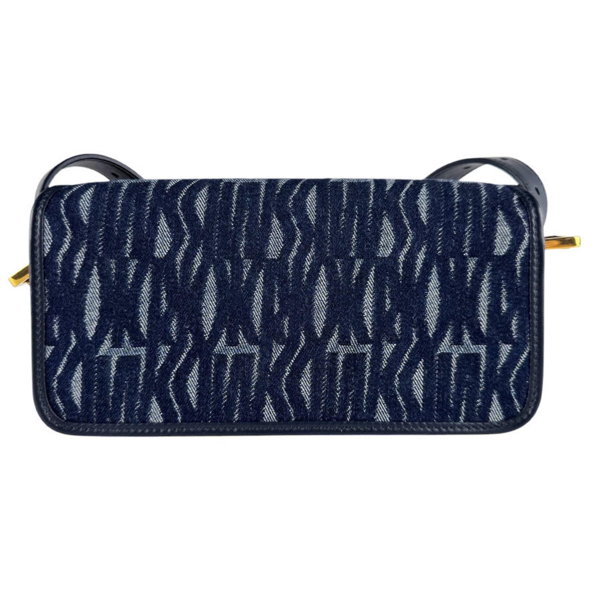 Christian Dior Navy Denim Handbag Shoulder Bag (Pre-Owned)