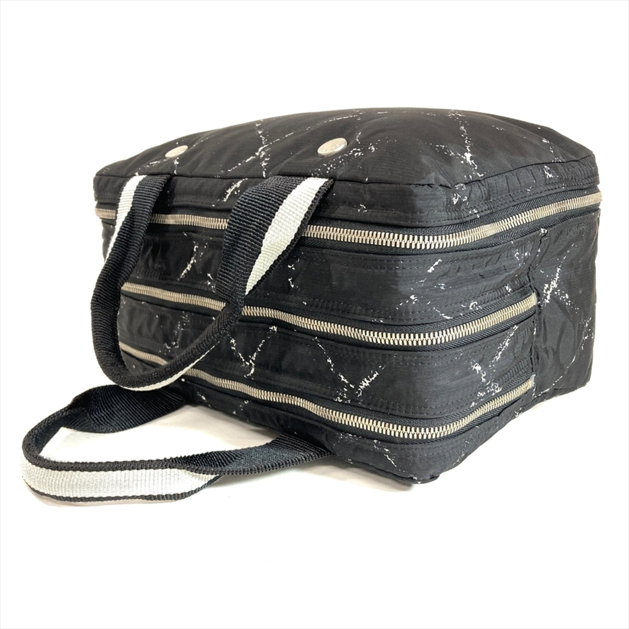 Chanel New Travel Line Black Nylon Handbag (Pre-Owned)