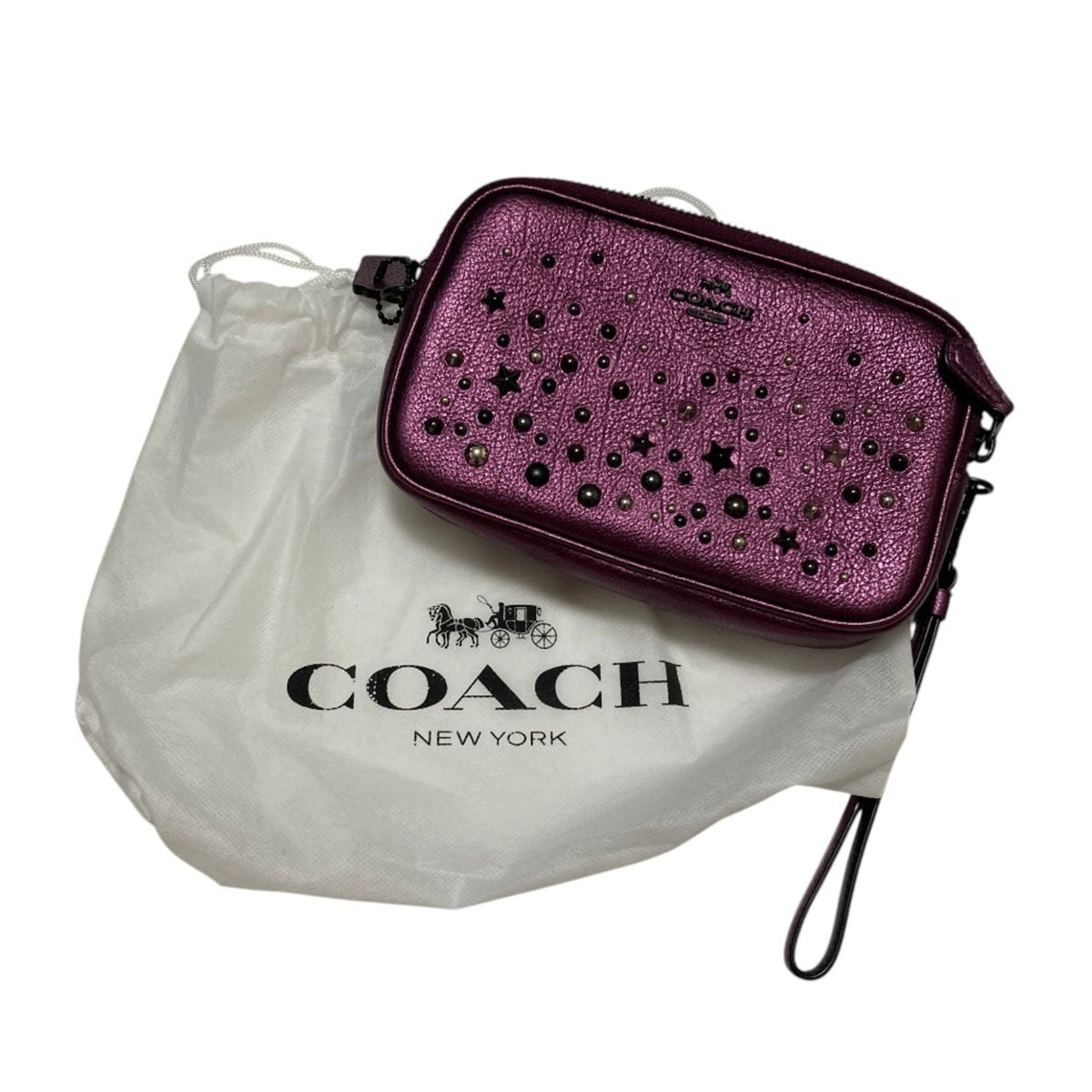Coach Purple Shoulder Bag (Pre-Owned)