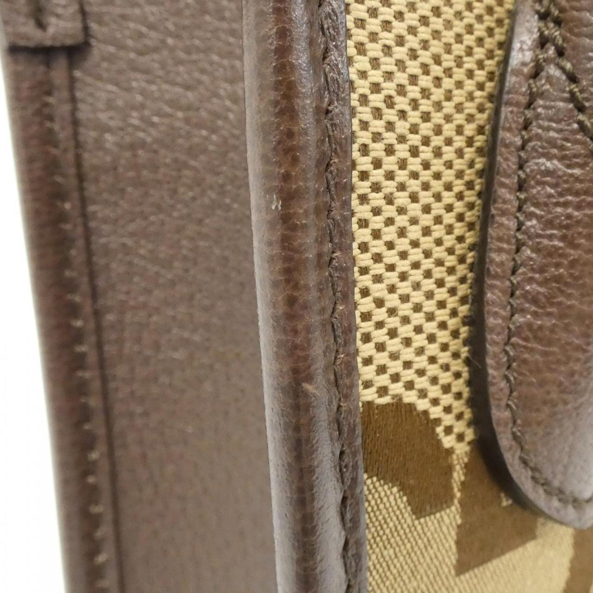 Gucci Gg Canvas Brown Gg Canvas Handbag (Pre-Owned)