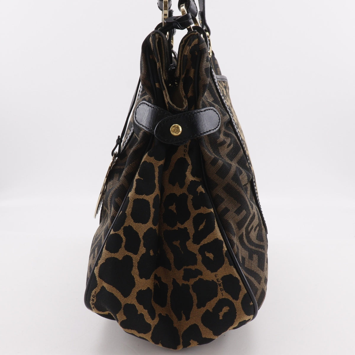 Fendi Zucca Brown Nylon Canvas Tote Bag (Pre-Owned)