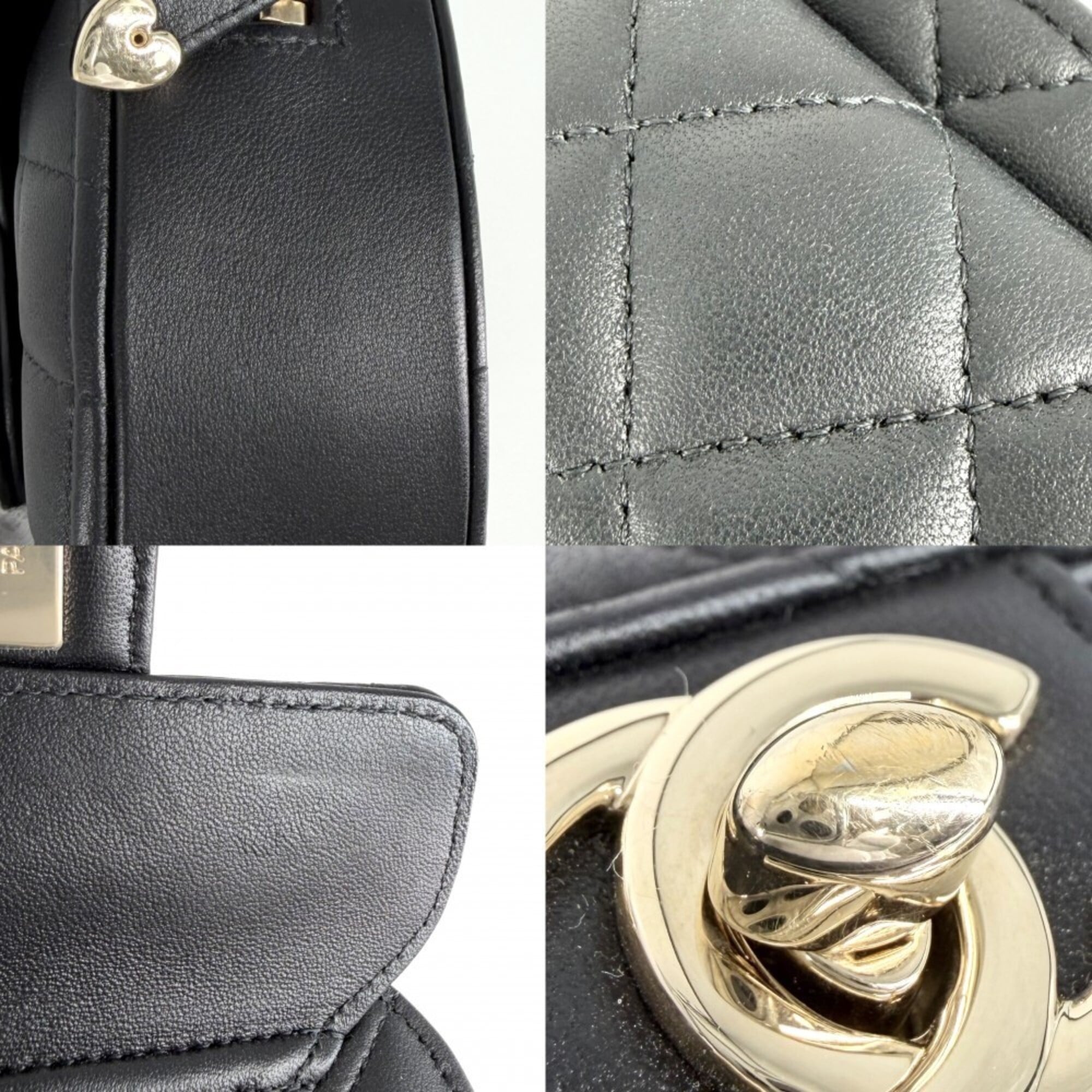 Chanel Black Leather Shoulder Bag (Pre-Owned)