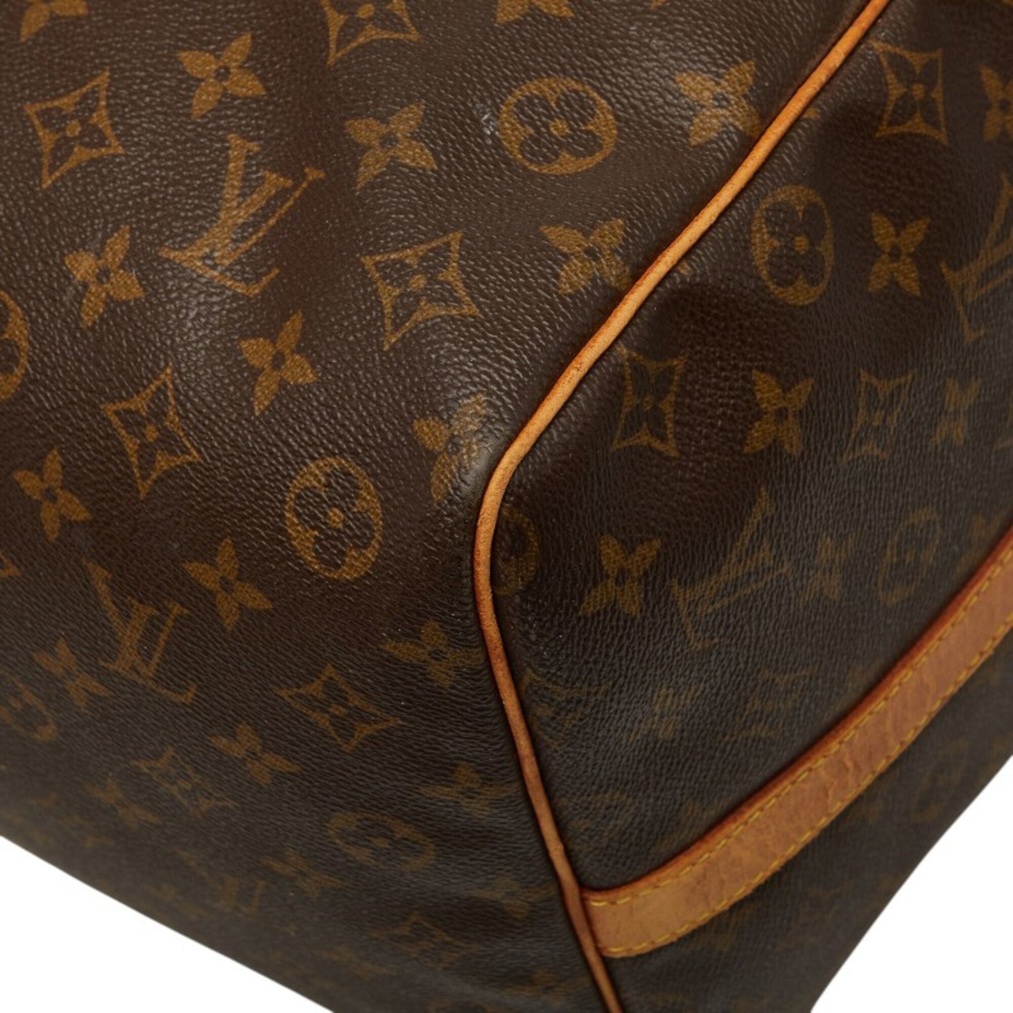 Louis Vuitton Brown Pvc Leather Boston Bag Shoulder Bag (Pre-Owned)