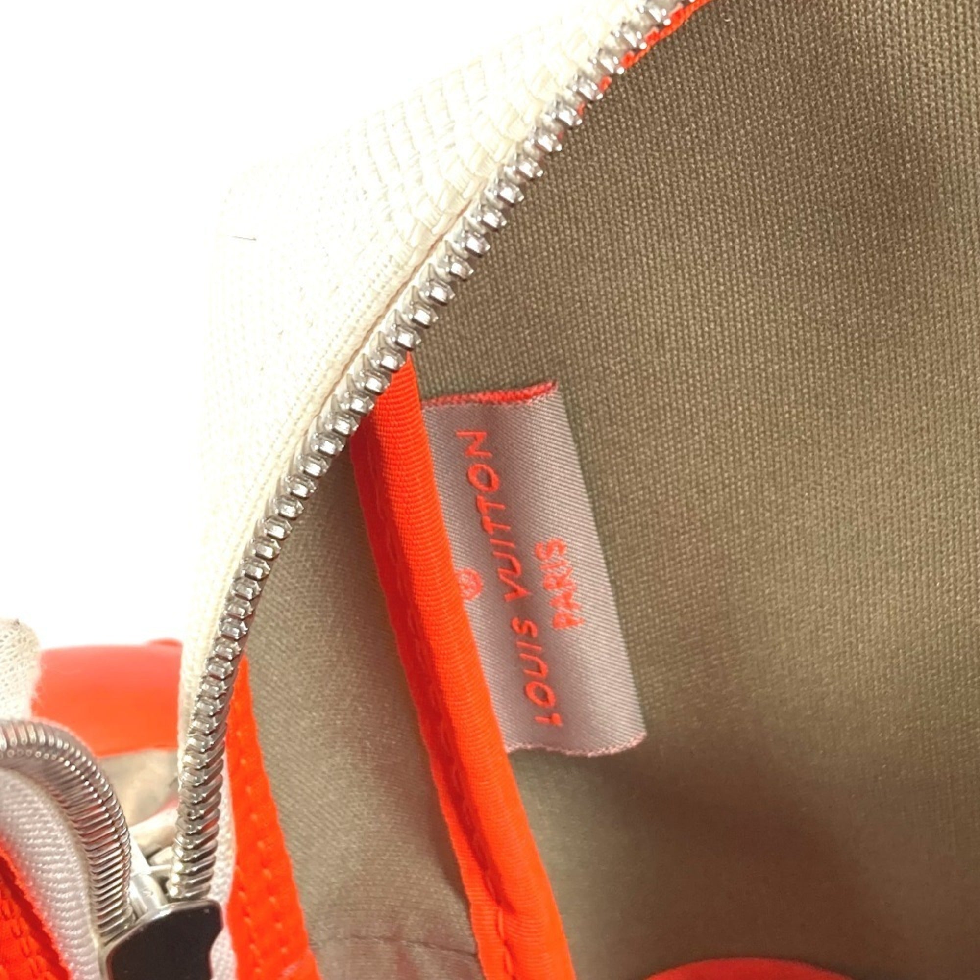 Louis Vuitton Orange White Damier Geant Pochette Shoulder Bag (Pre-Owned)