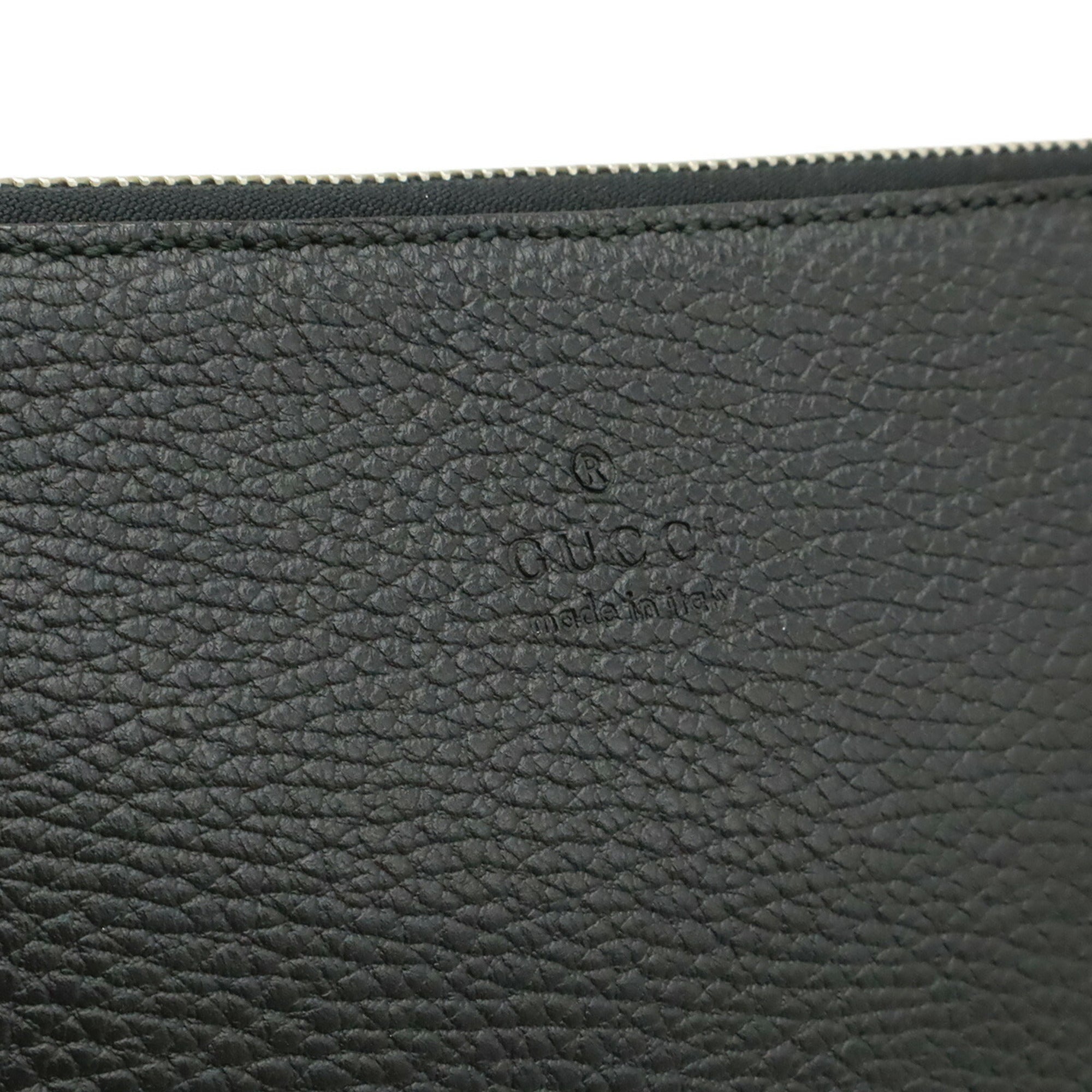 Gucci Black Leather Clutch Bag (Pre-Owned)