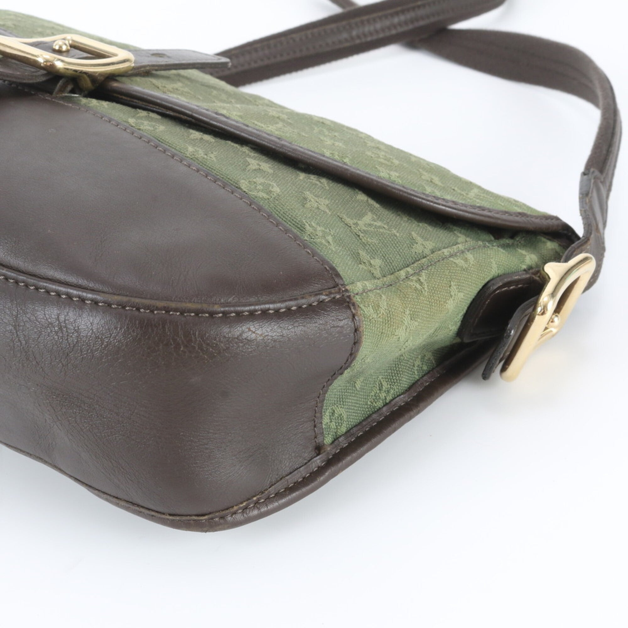 Louis Vuitton Tst Khaki Canvas Leather Shoulder Bag (Pre-Owned)