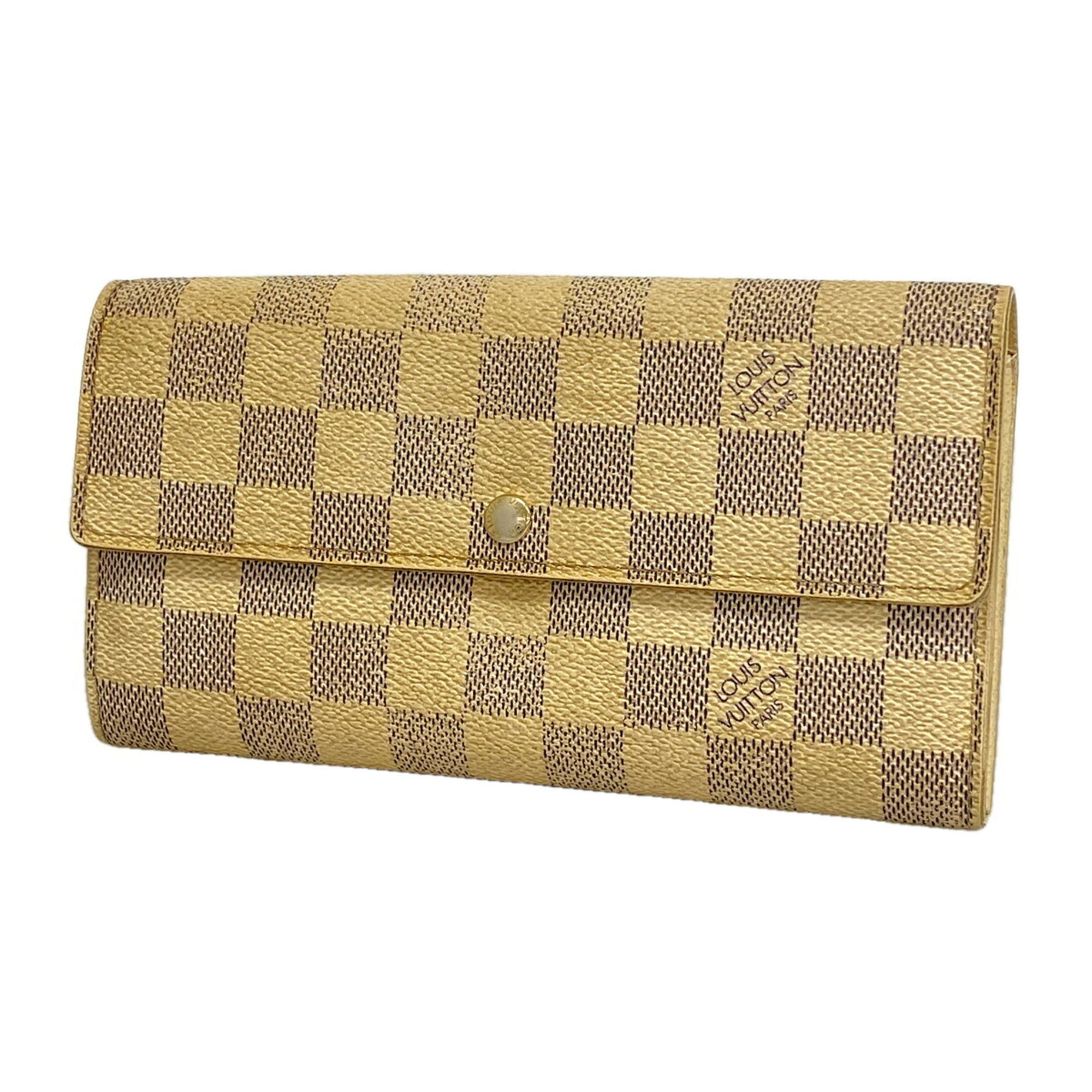 Louis Vuitton White Long Wallet (Bi-Fold) (Pre-Owned)