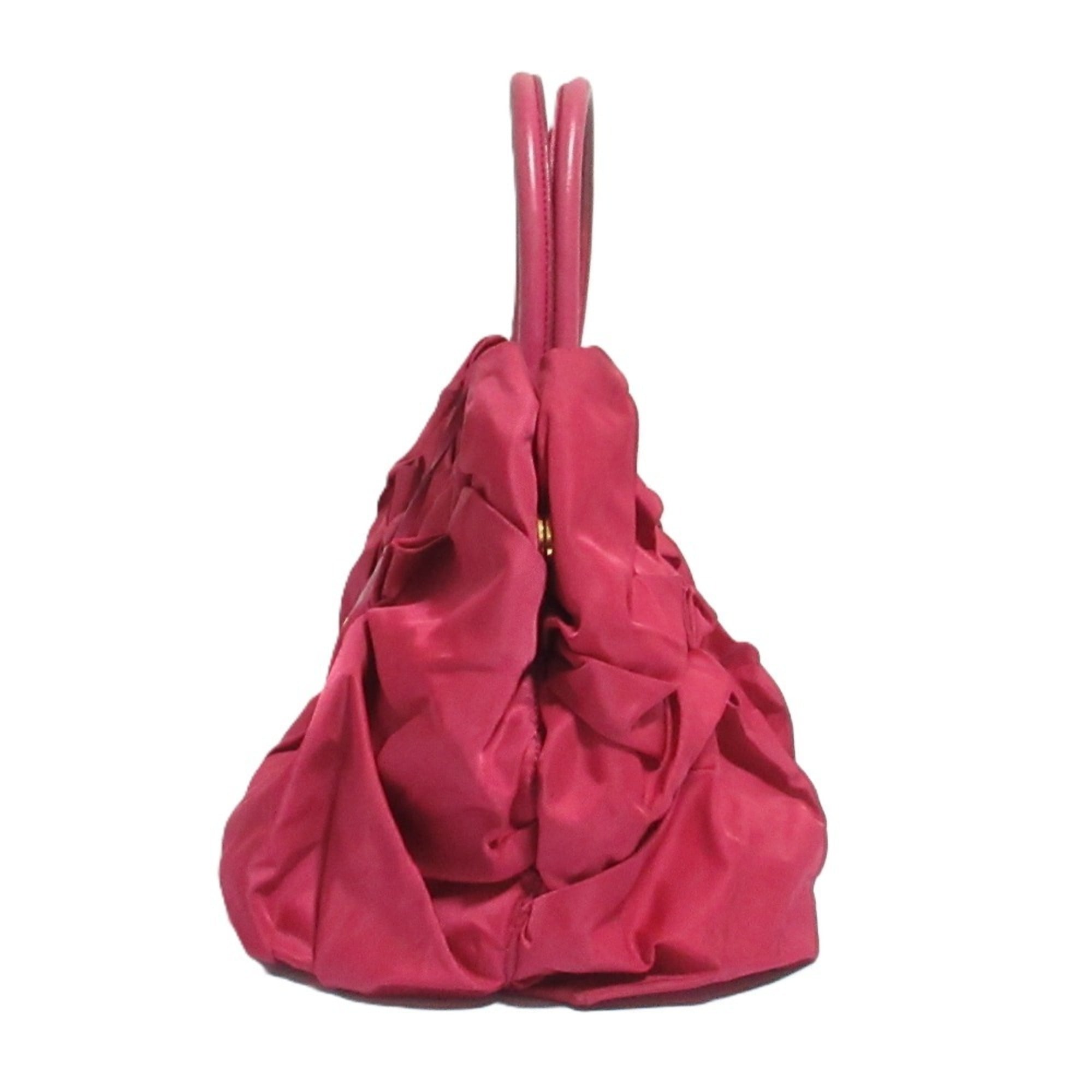 Prada Pink Nylon Handbag (Pre-Owned)