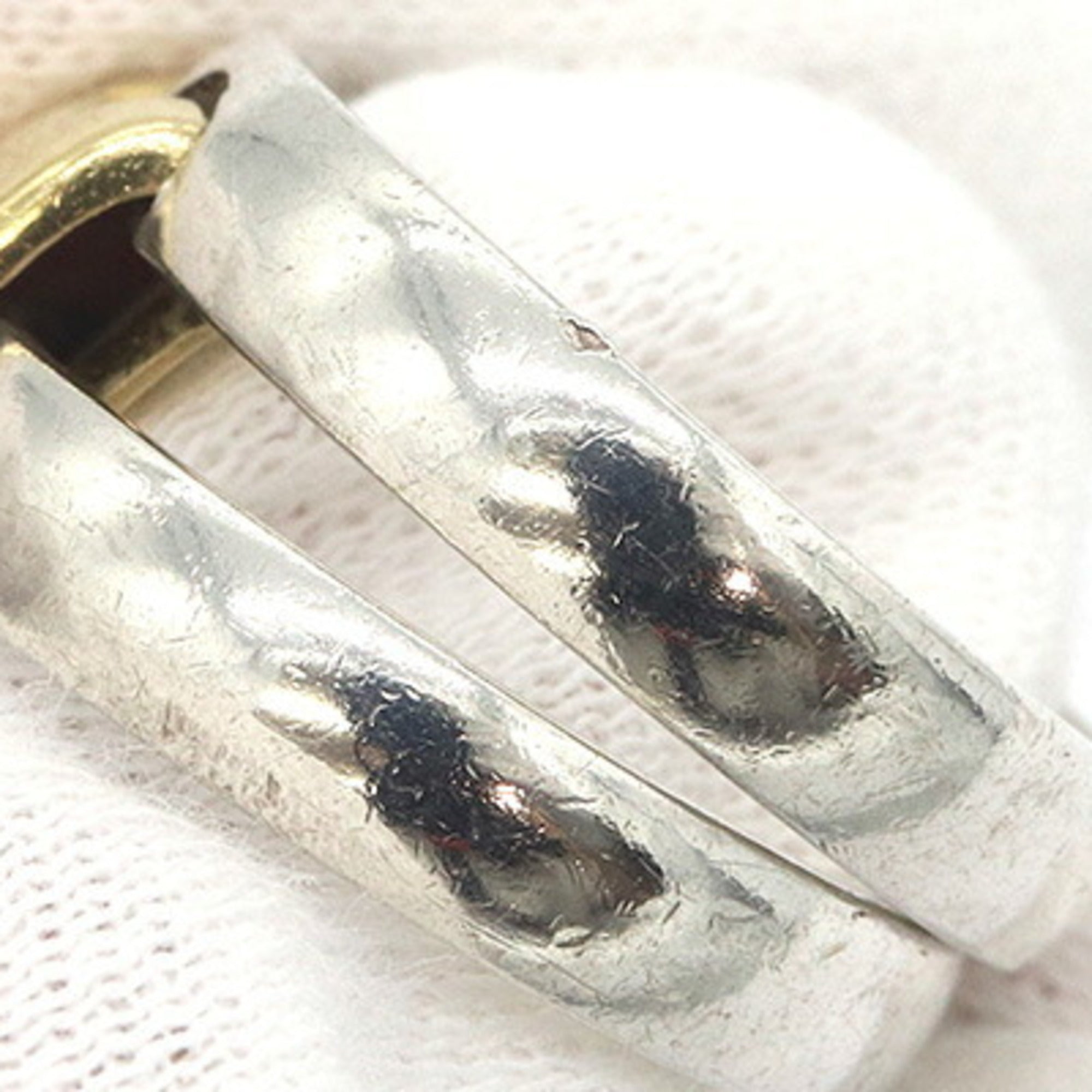 Hermes Black Yellow Sterling Silver 925 Yellow Gold (Pre-Owned)