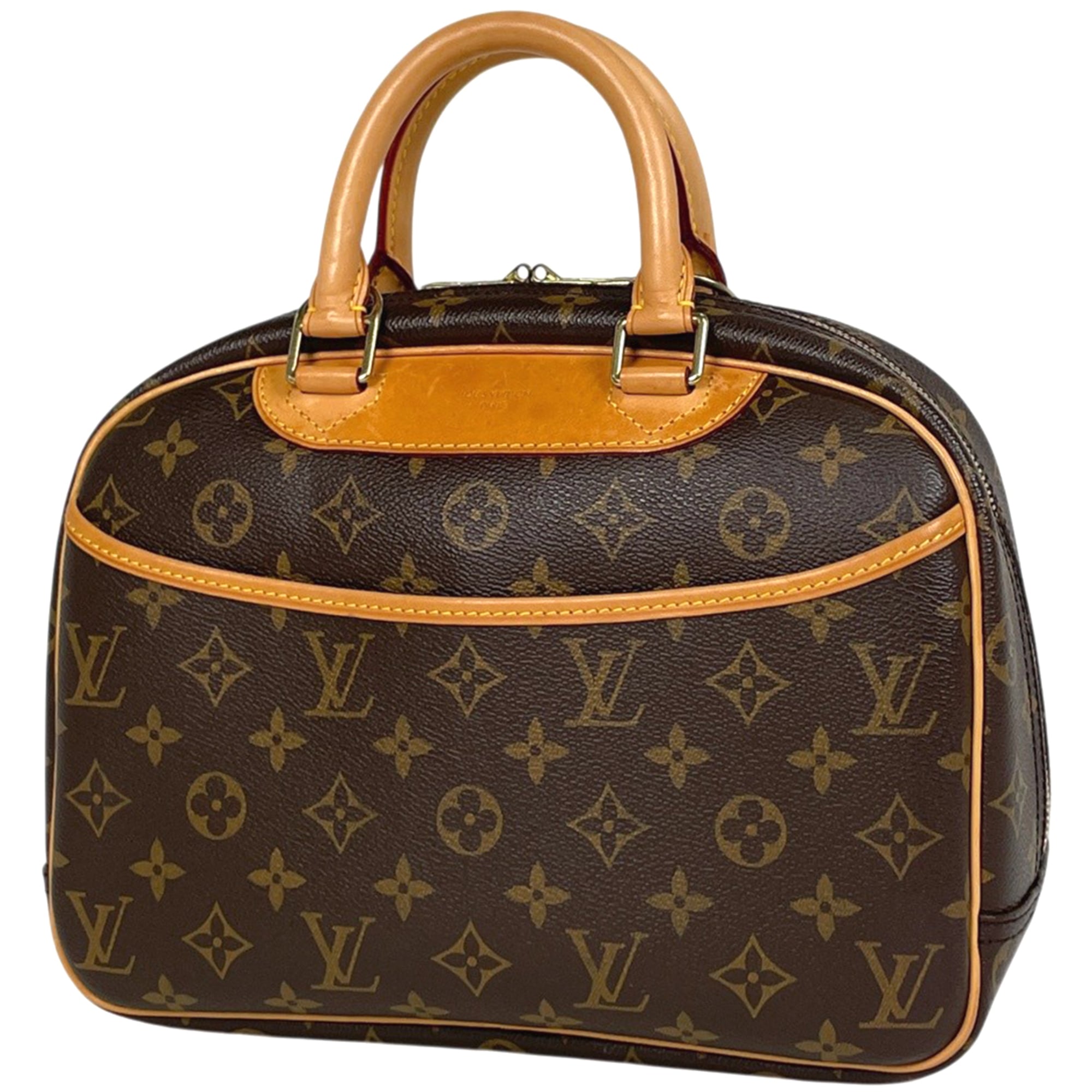 Louis Vuitton Brown Monogram Boston Bag Handbag (Pre-Owned)