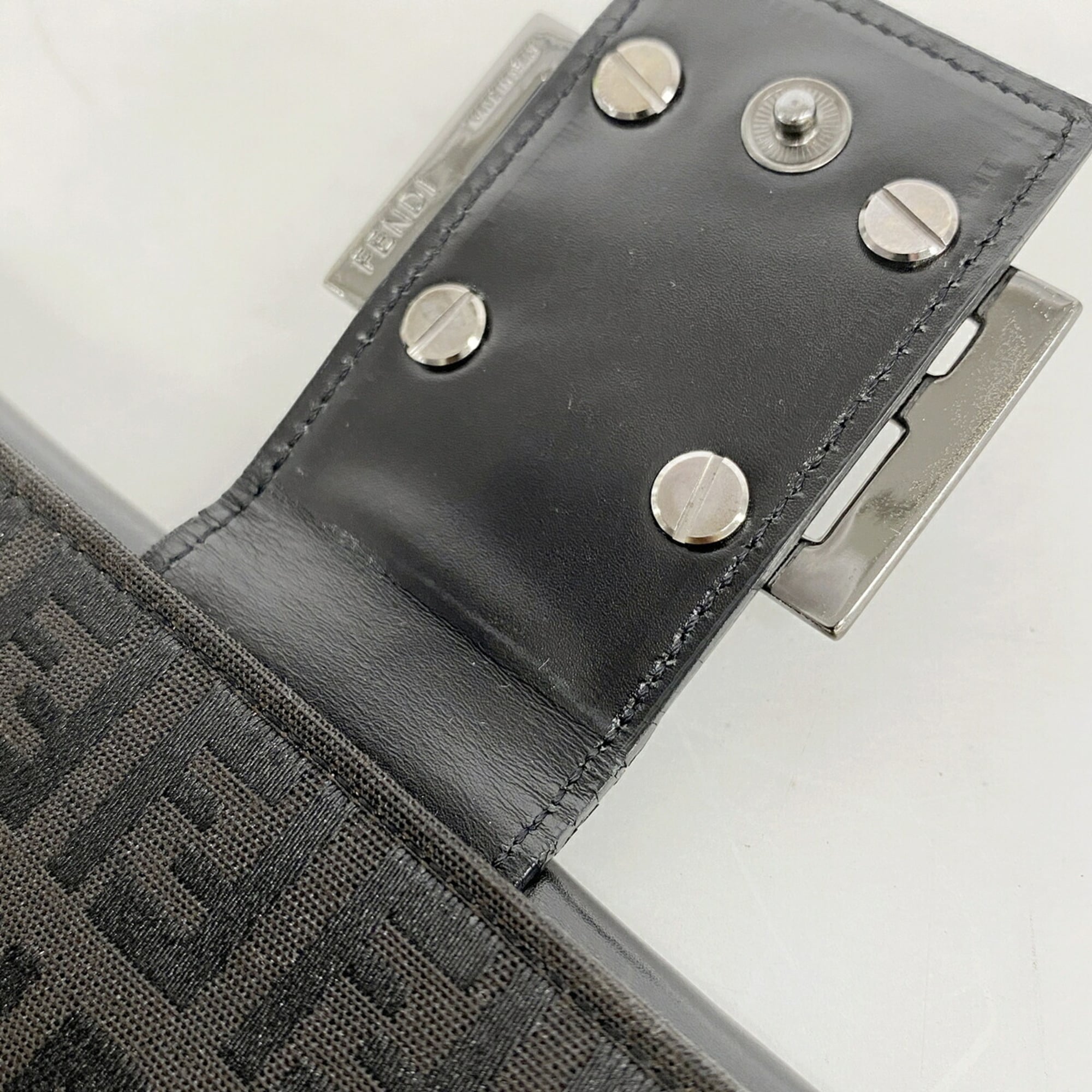 Fendi Black Nylon Canvas Long Wallet (Bi-Fold) (Pre-Owned)