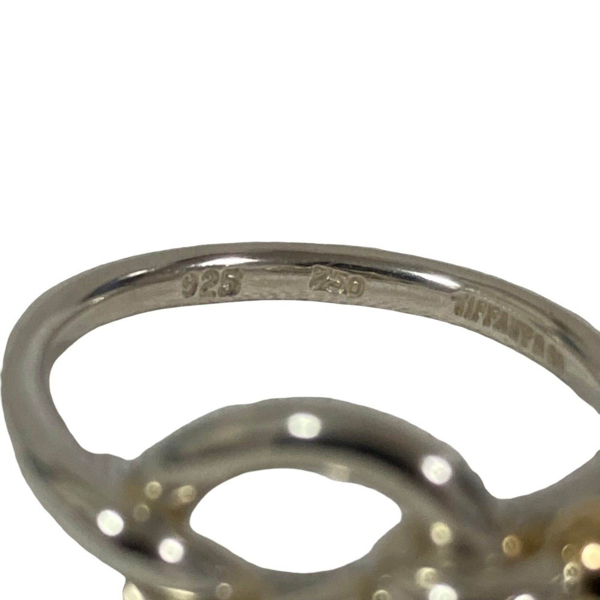 Tiffany Silver Gold (18K) Silver 925 Band Ring (Pre-Owned)