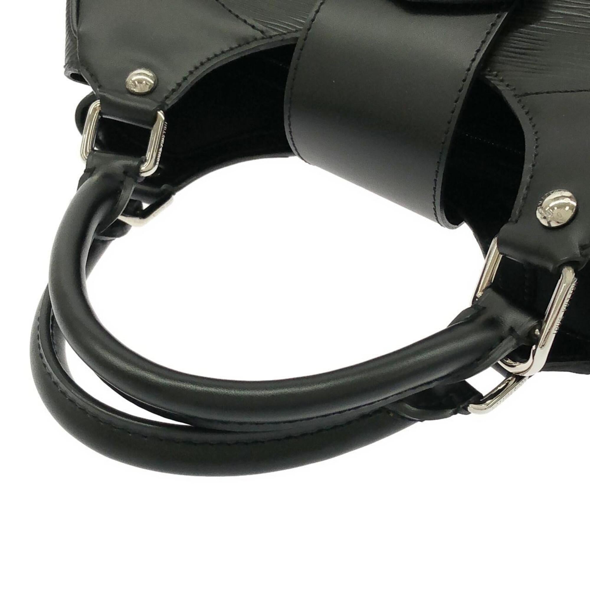 Louis Vuitton Black Leather Handbag (Pre-Owned)