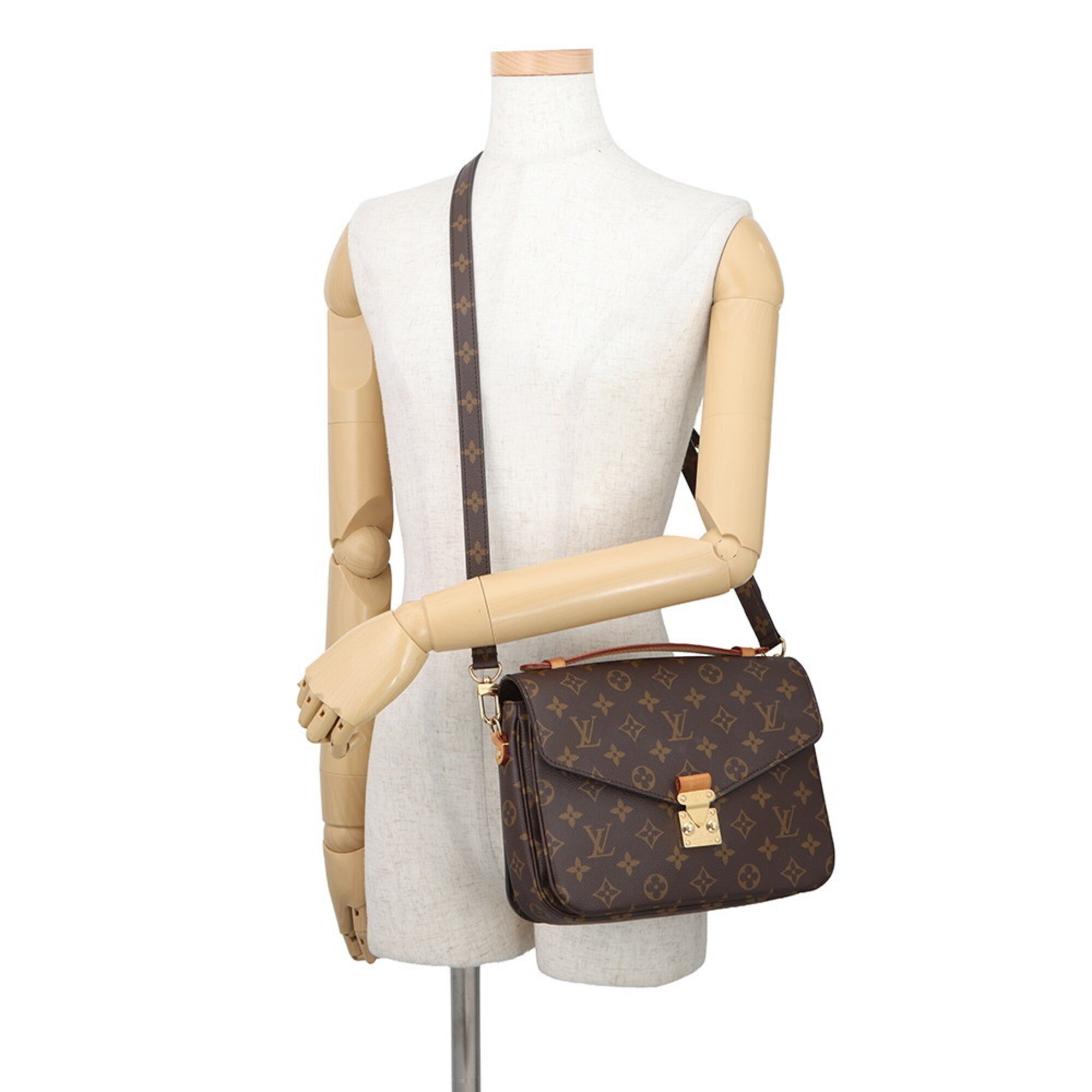 Louis Vuitton Monogram Brown Monogram Handbag Pochette (Pre-Owned)