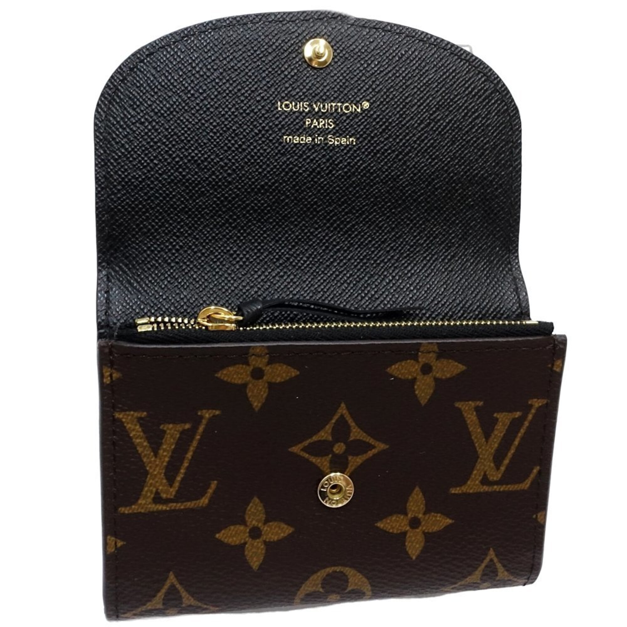 Louis Vuitton Beige Brown Monogram Reverse Monogram Reverse Coin Purse/Coin Case (Pre-Owned)